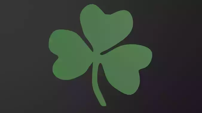 Shamrock 3D Model Low-poly 3D model