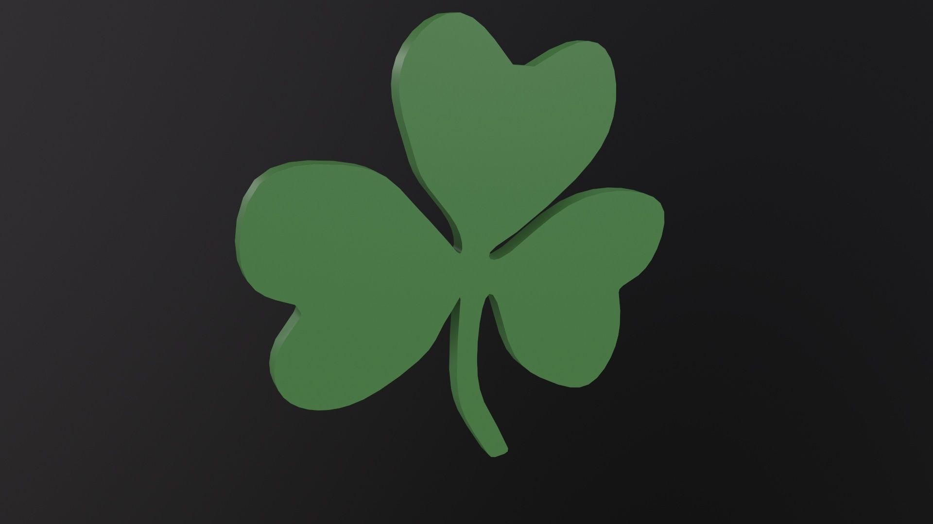 Shamrock 3D Model Low-poly 3D model_2