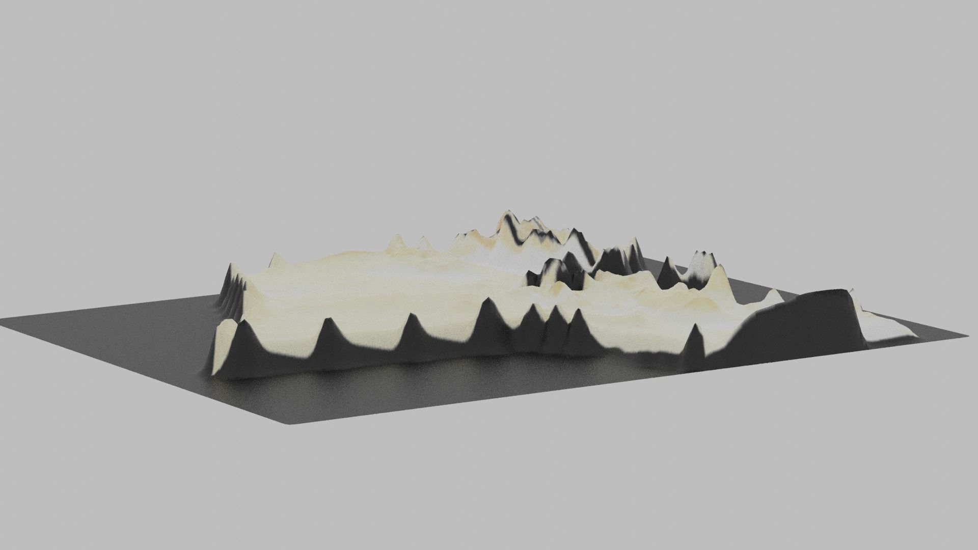 Kuwait Map Country Low-poly 3D model_6