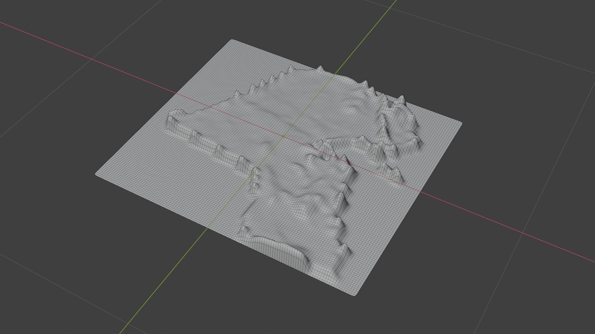 Kuwait Map Country Low-poly 3D model_8