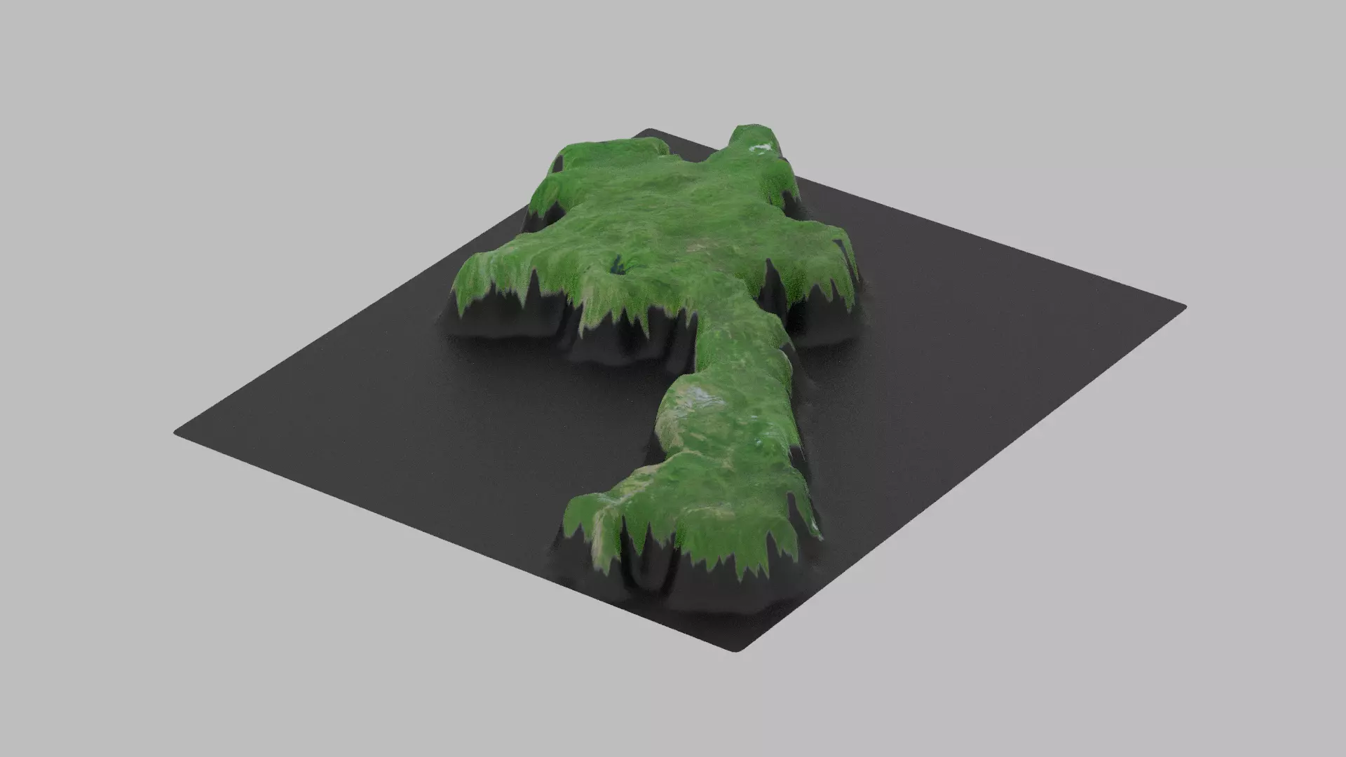 Laos Map Country Low-poly 3D model