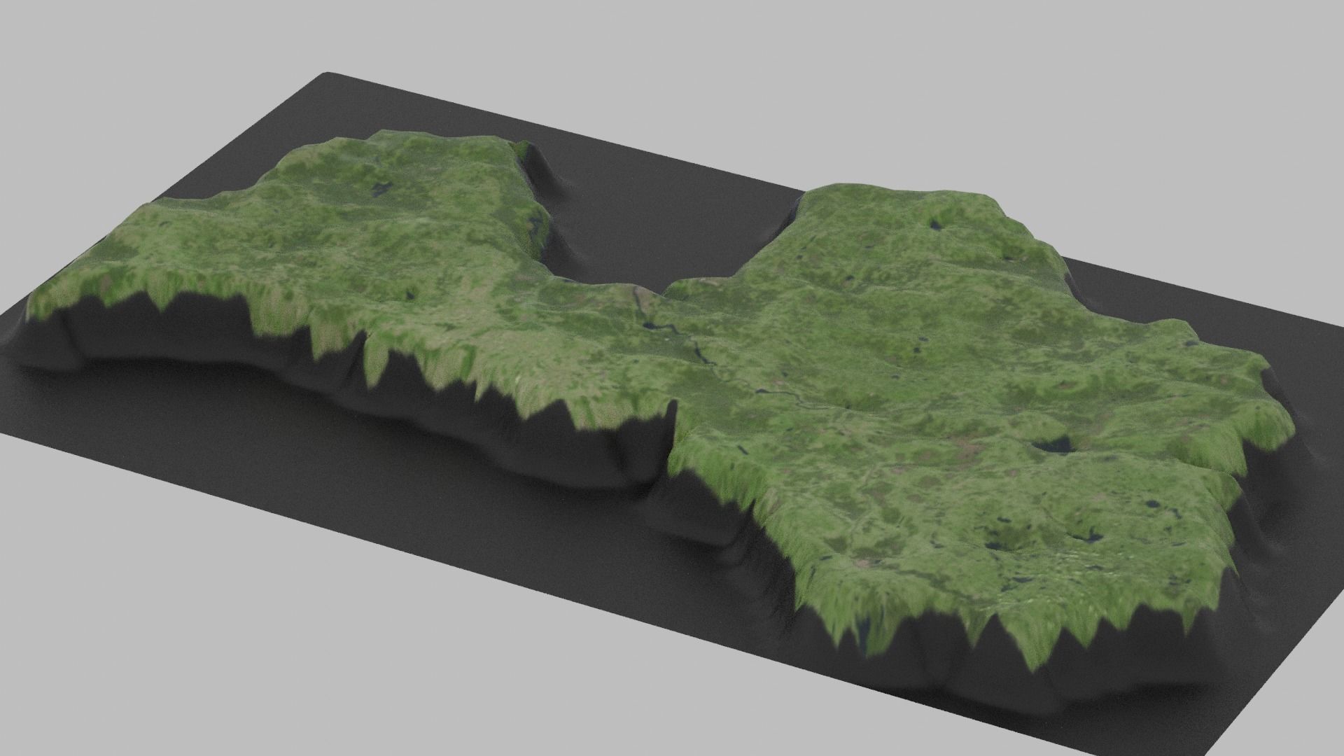 Latvia Map Country Low-poly 3D model_5