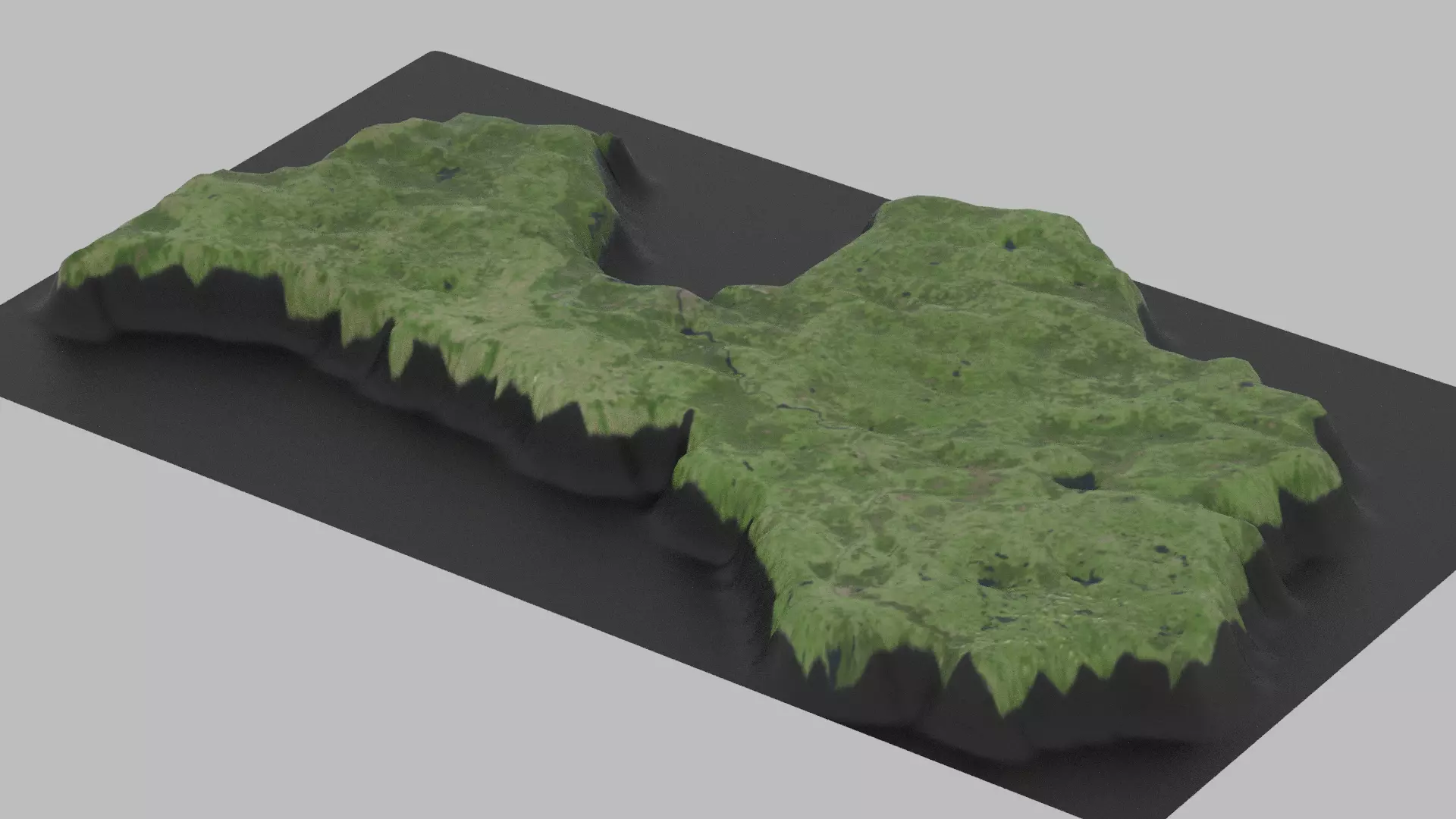 Latvia Map Country Low-poly 3D model_0