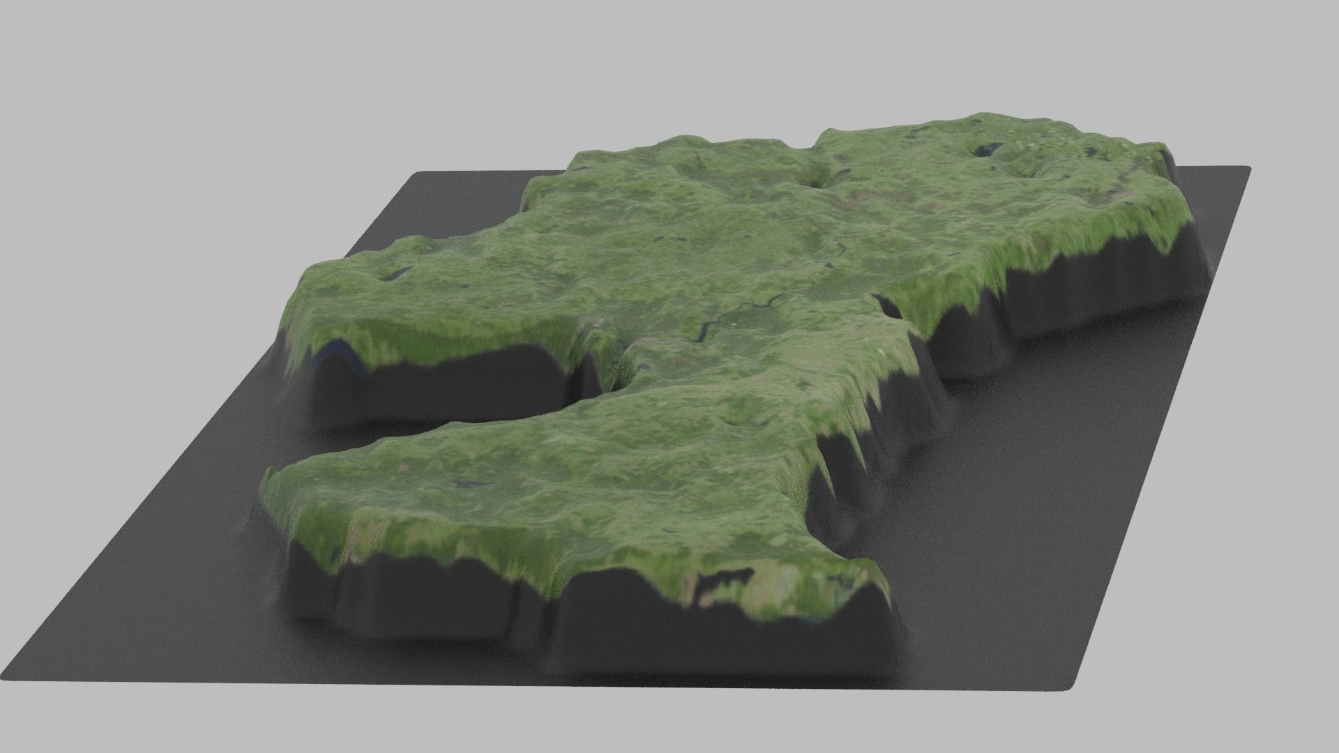 Latvia Map Country Low-poly 3D model_2