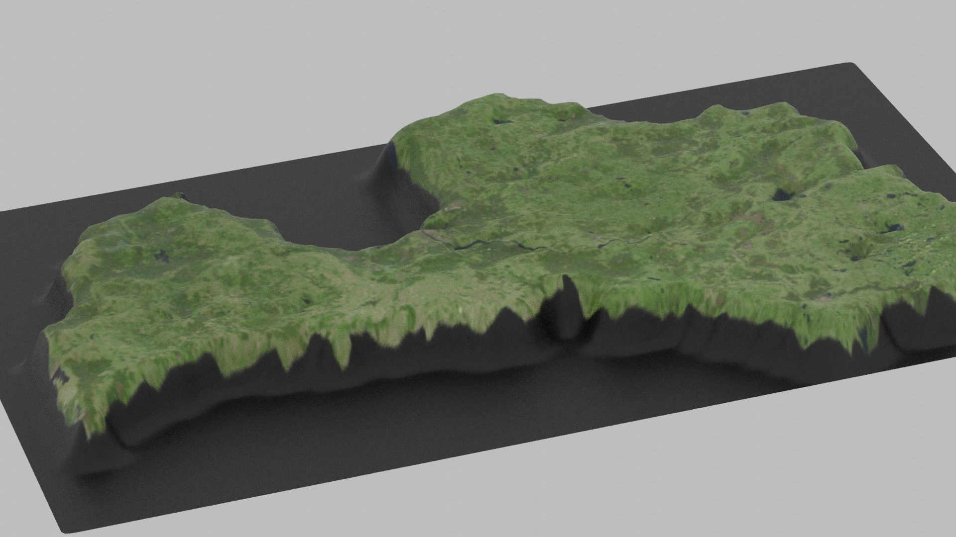 Latvia Map Country Low-poly 3D model_4