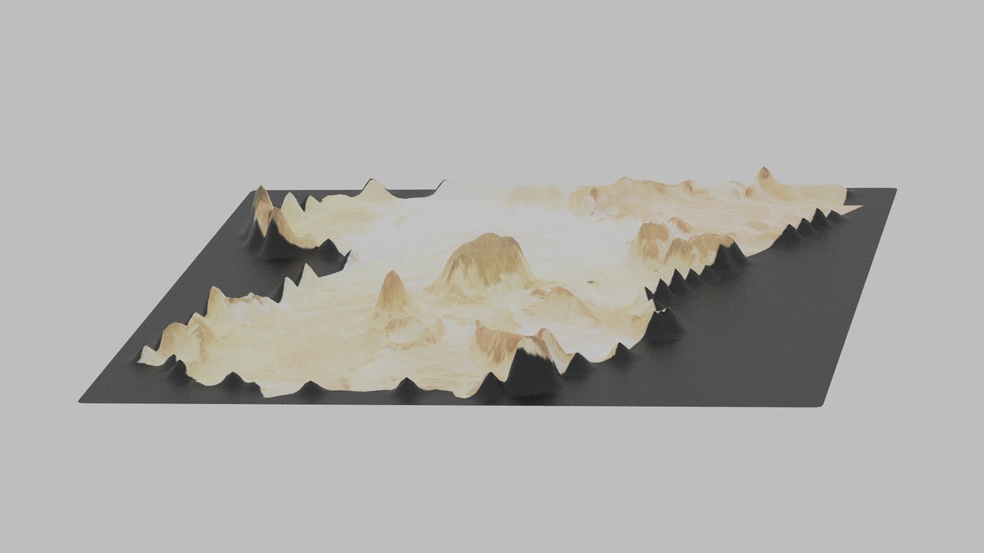 Libya Map Country Low-poly 3D model_2