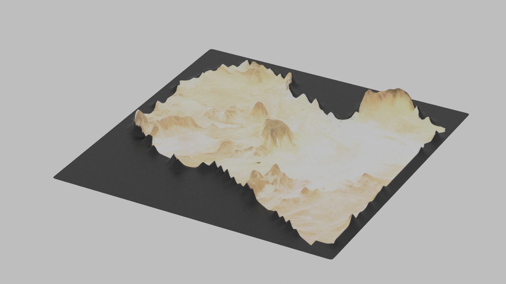 Libya Map Country Low-poly 3D model_5