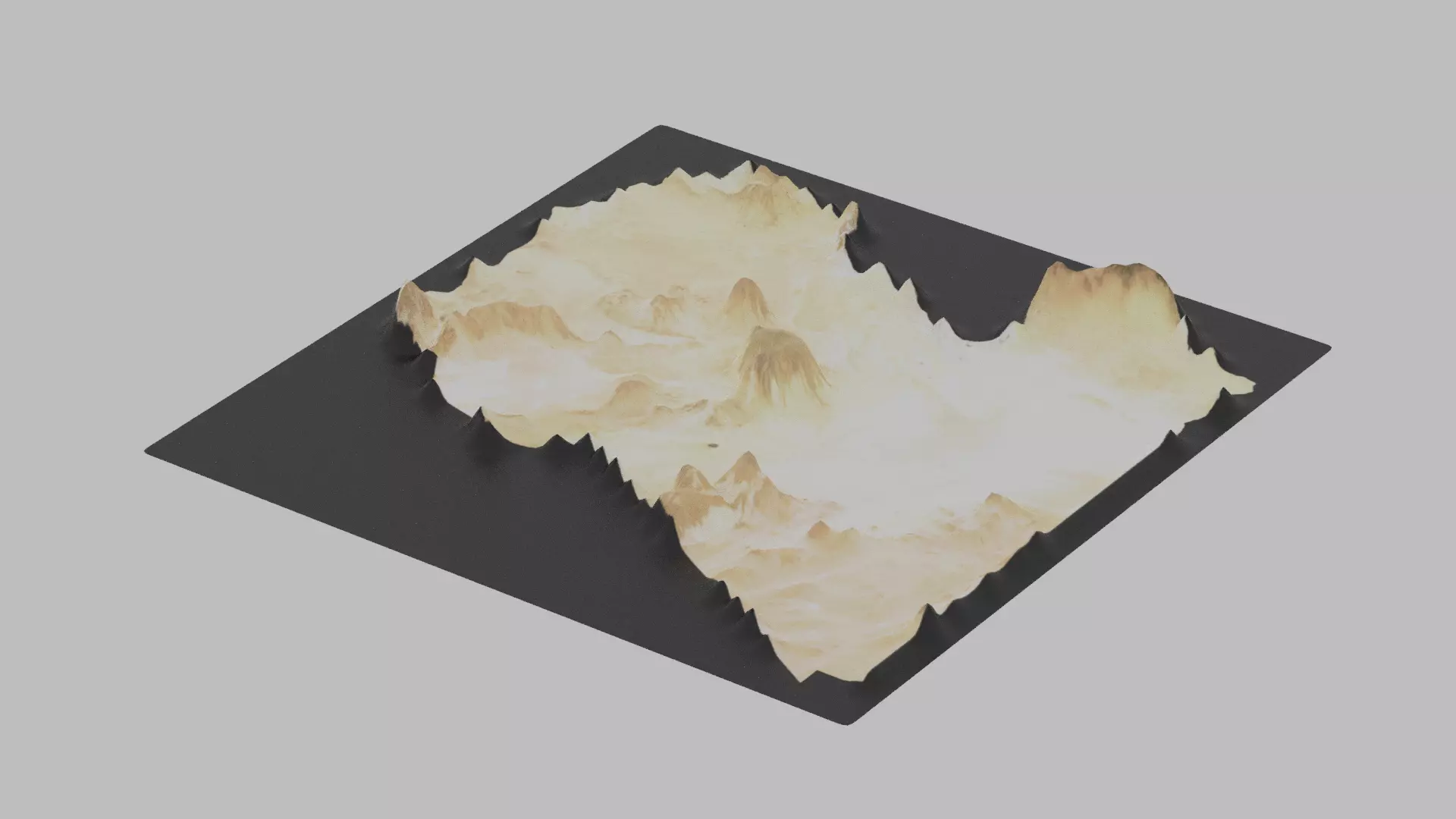 Libya Map Country Low-poly 3D model_0