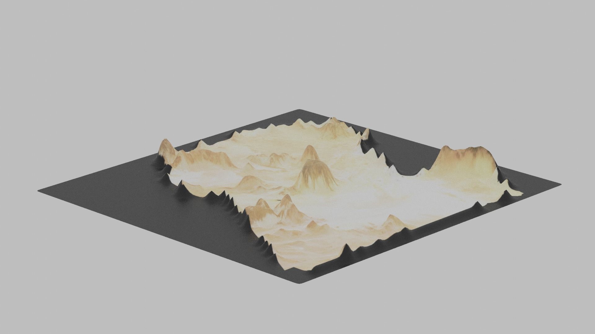 Libya Map Country Low-poly 3D model_7