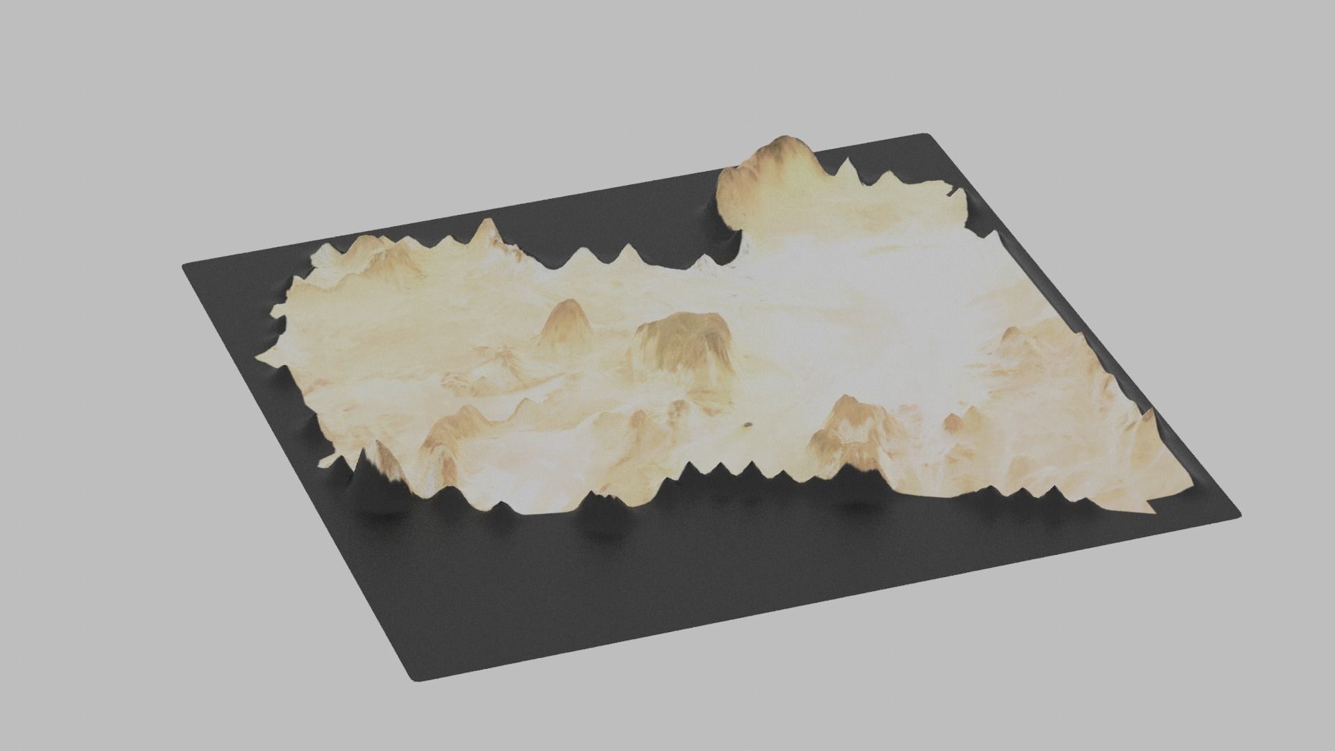 Libya Map Country Low-poly 3D model_4