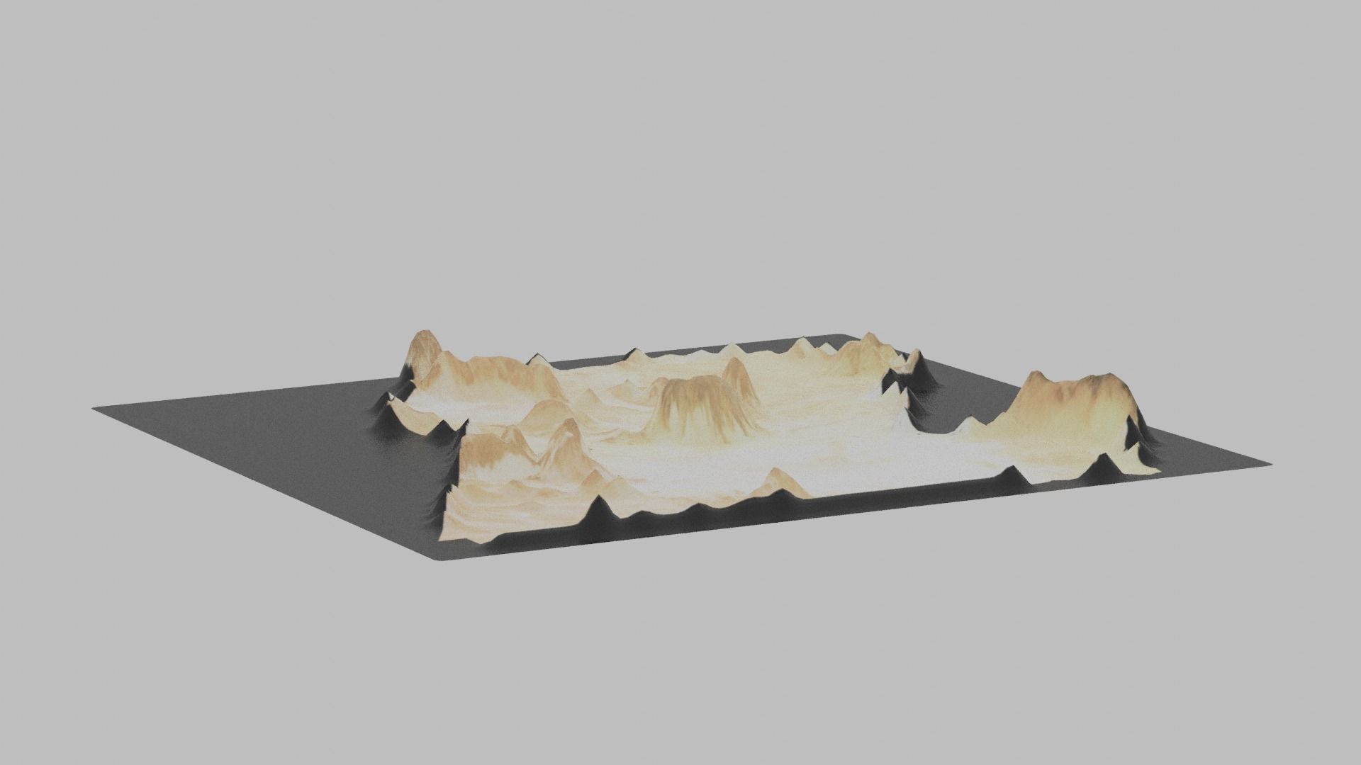 Libya Map Country Low-poly 3D model_3