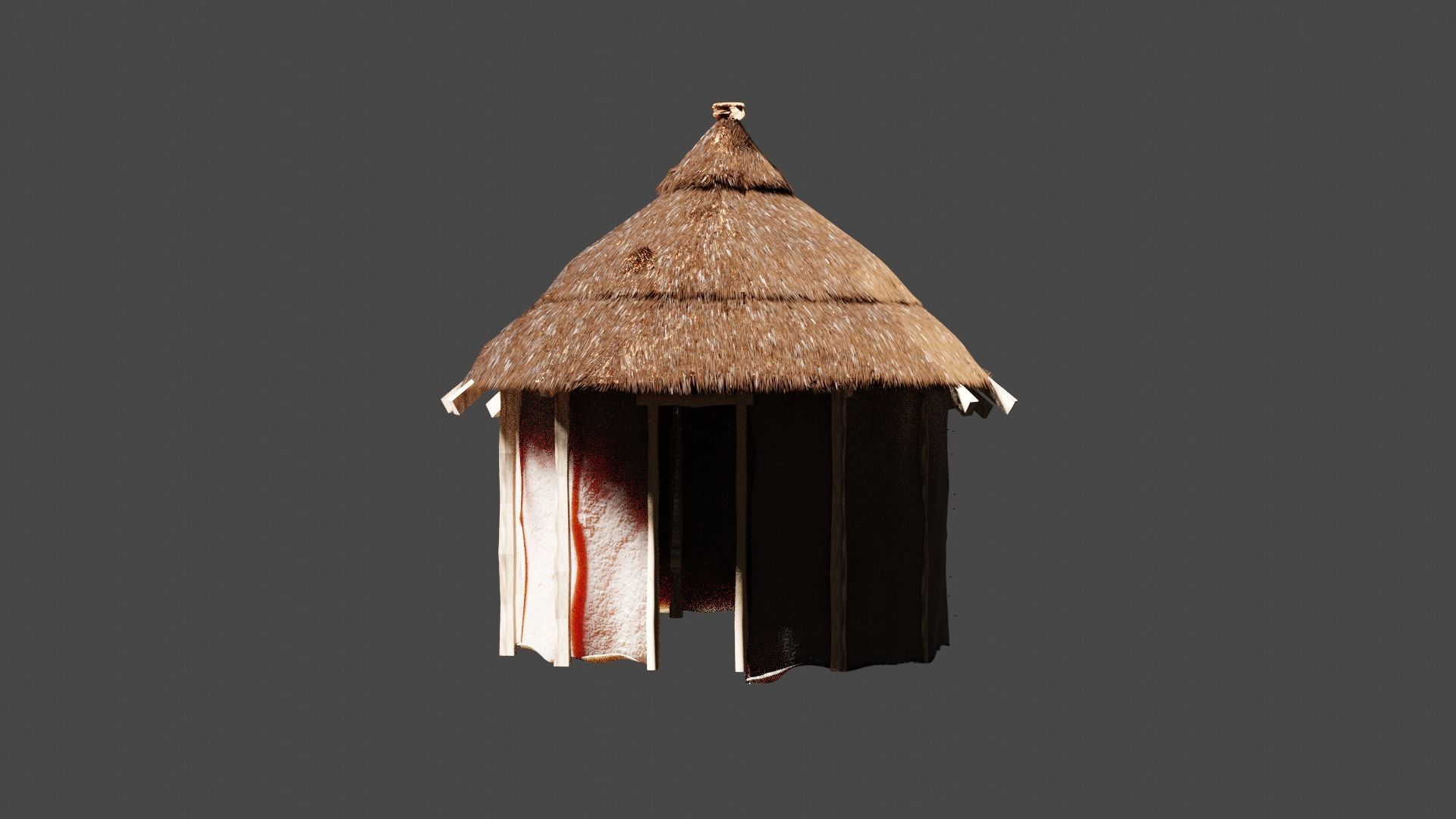 AFRICAN HUT 3D model_1
