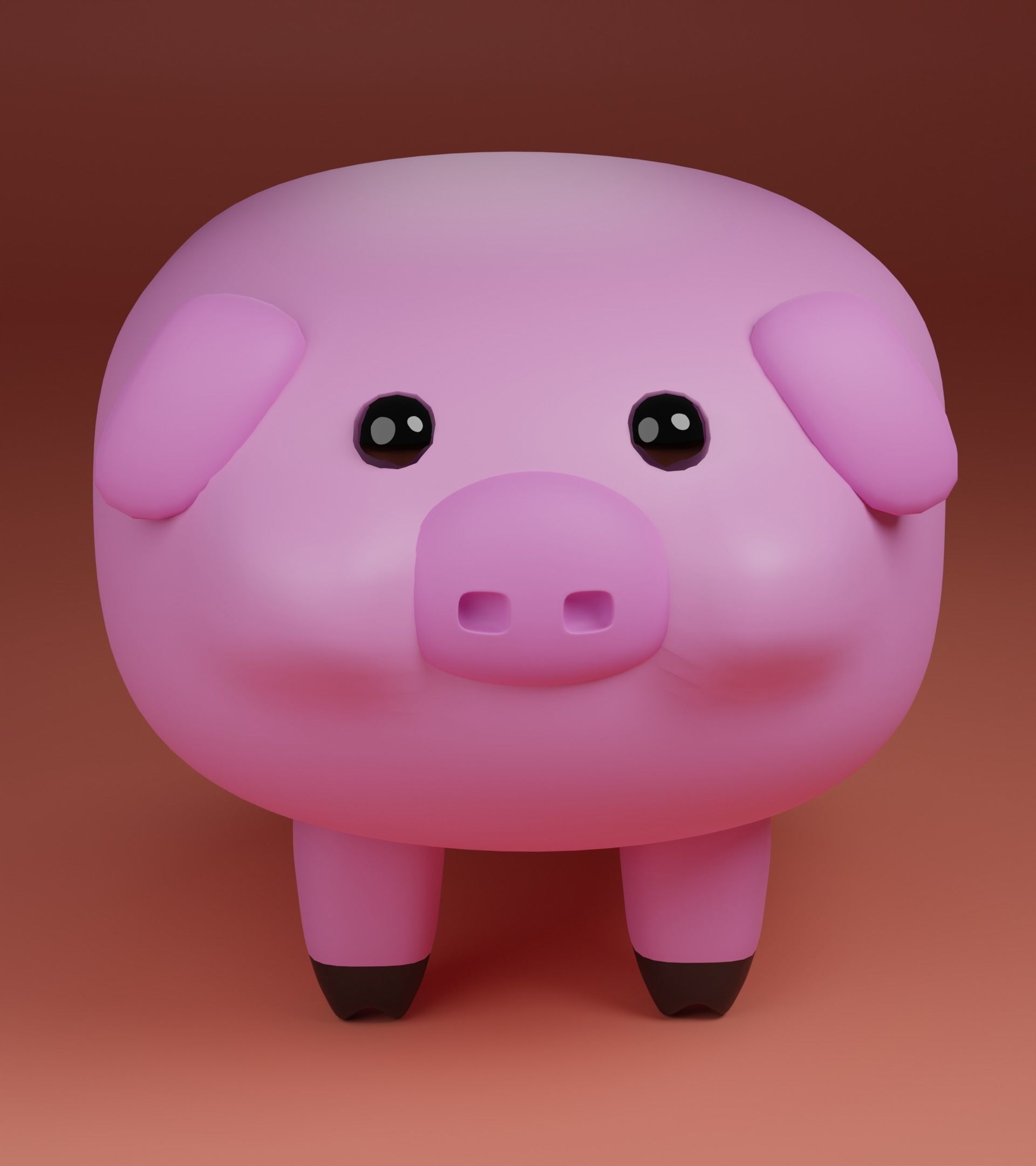 PIG 3D 3D model_2