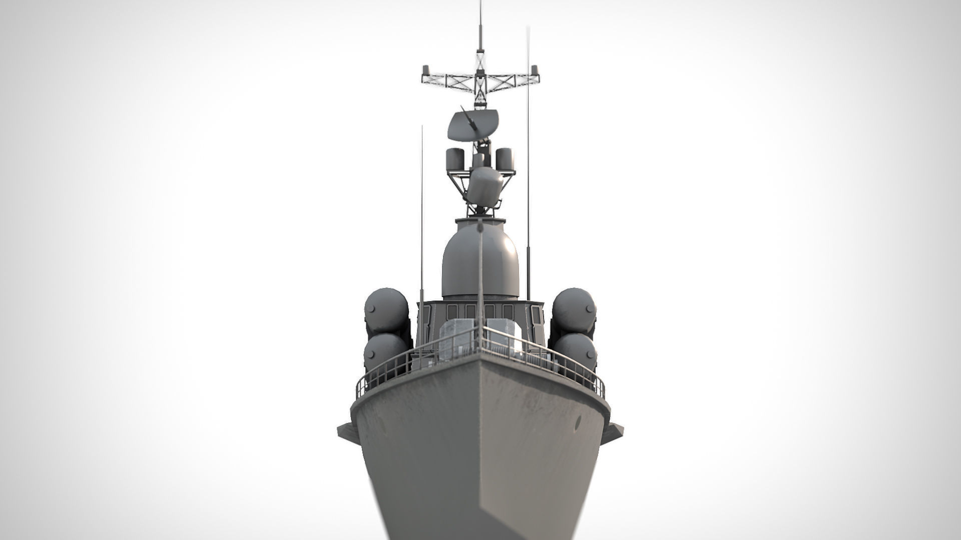 Battleship PBR Low-poly 3D model_15