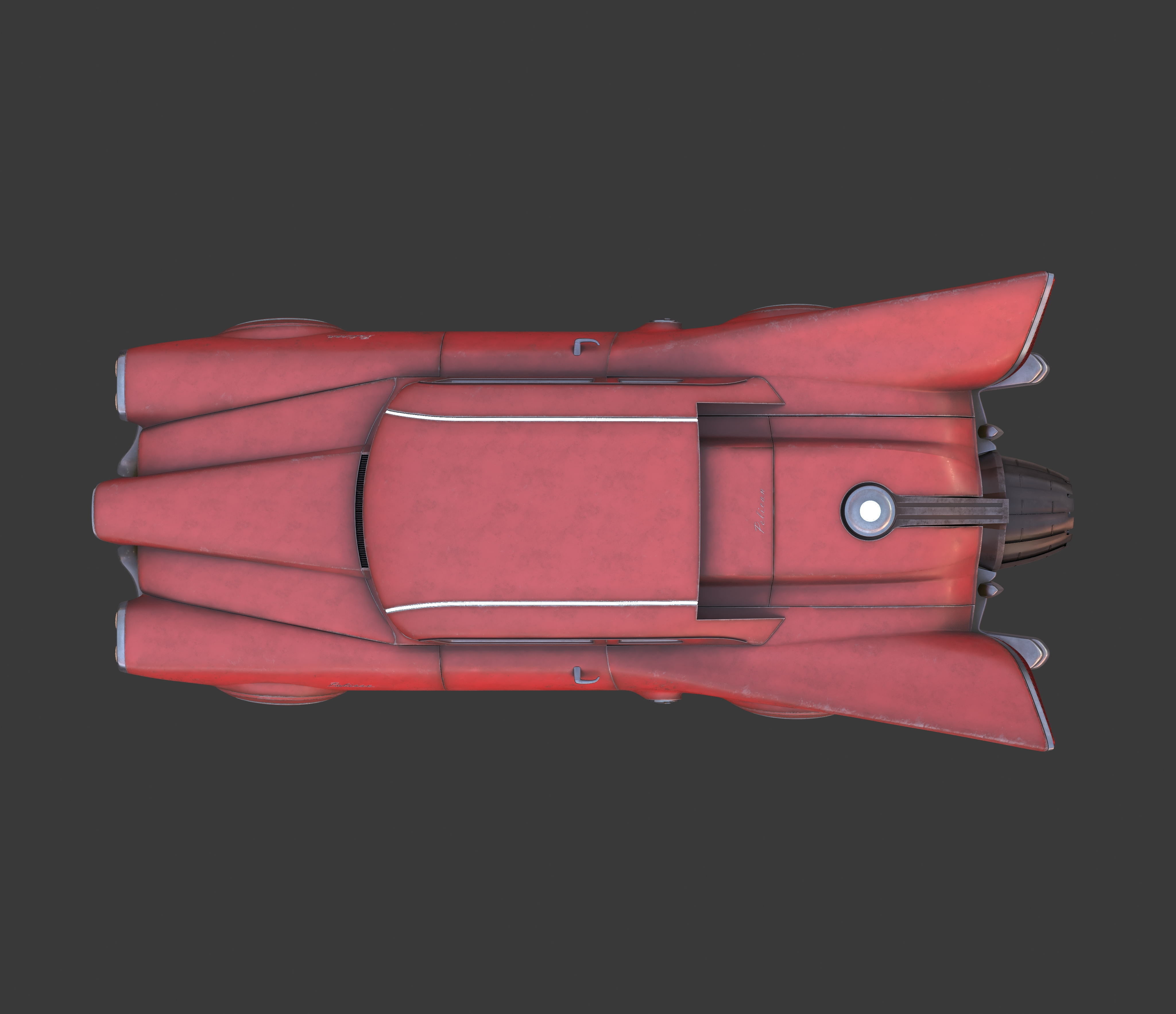 Futuristic flying car 2 3D model_29
