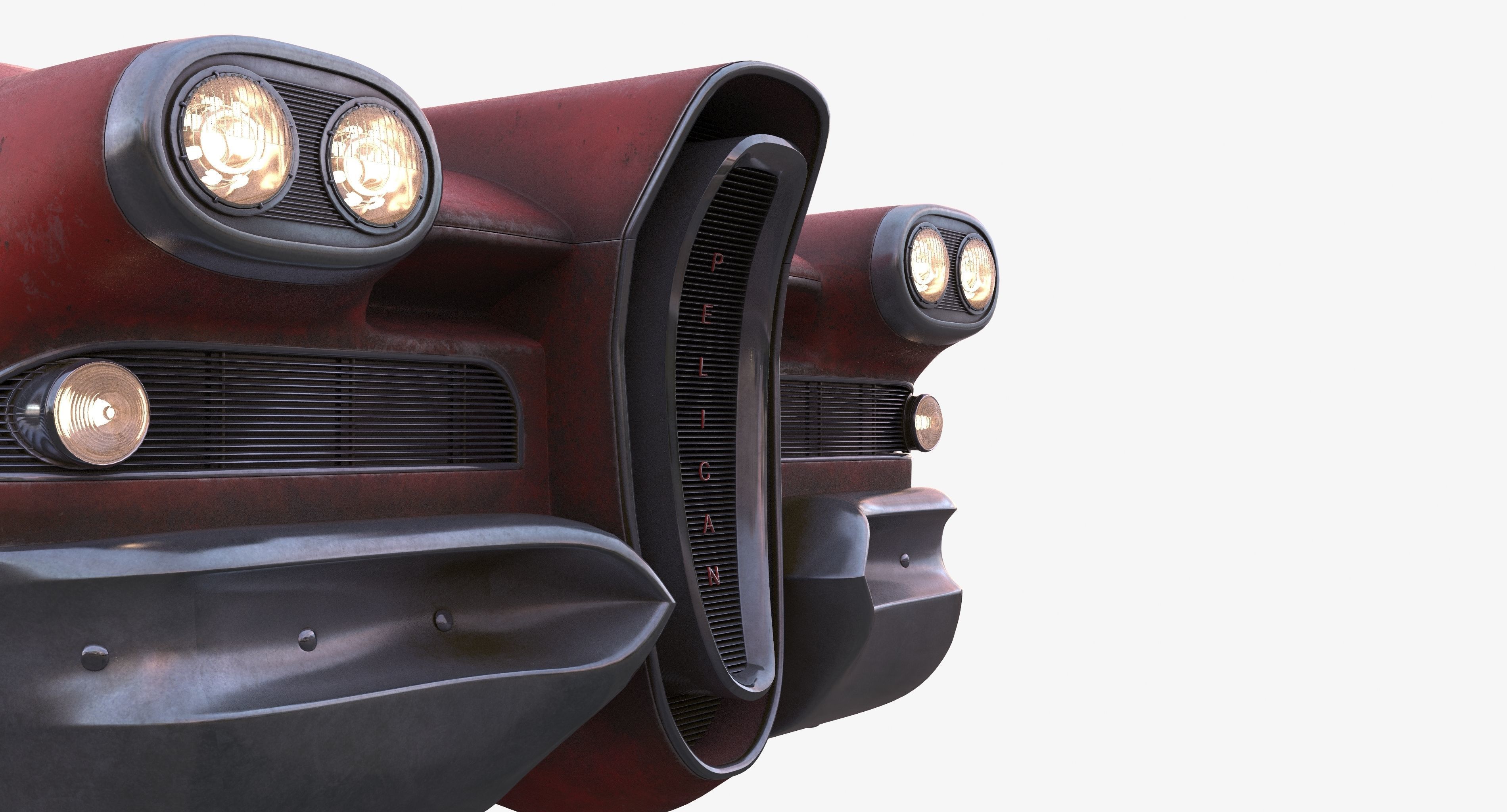 Futuristic flying car 2 3D model_6