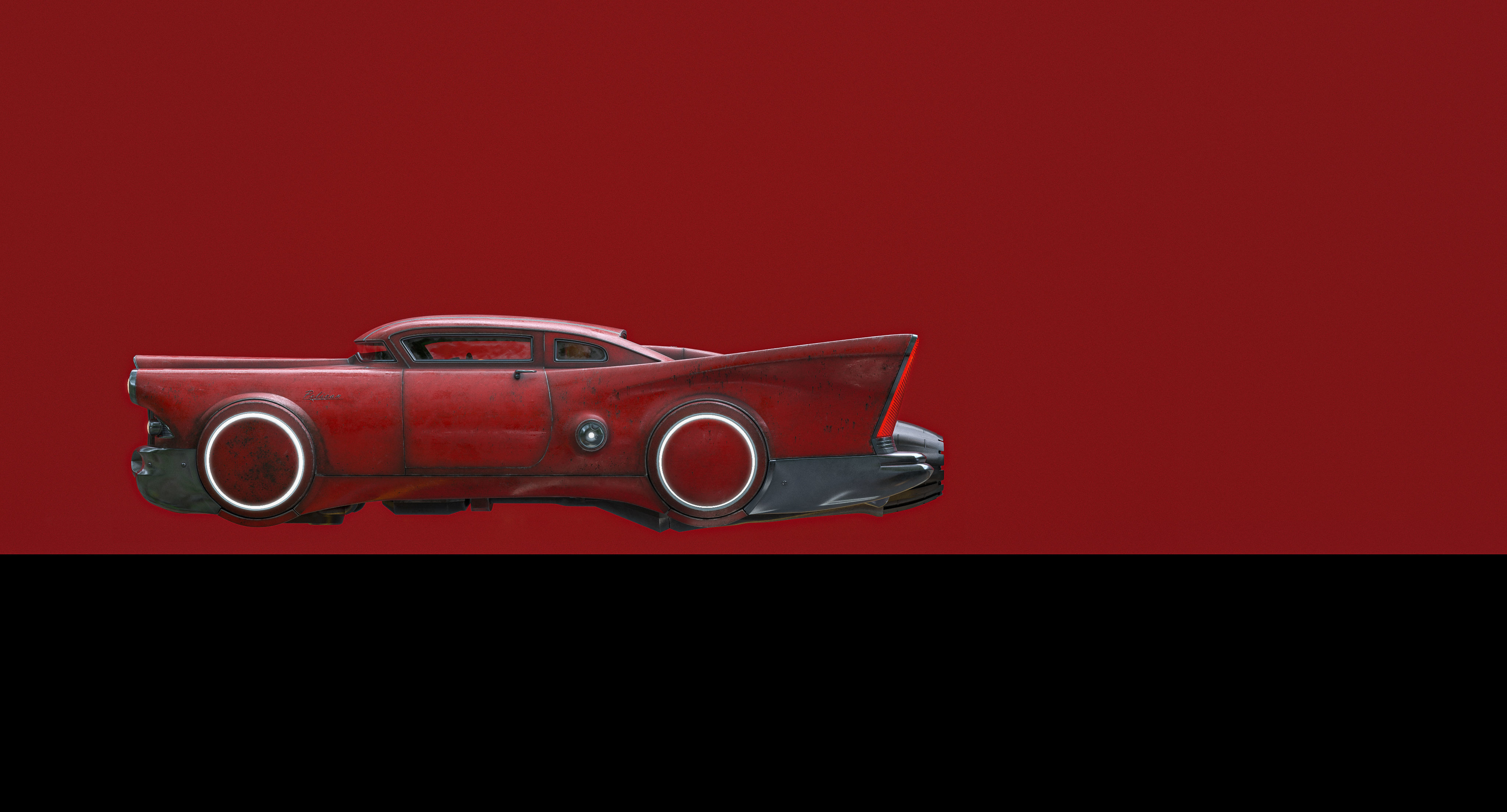 Futuristic flying car 2 3D model_18