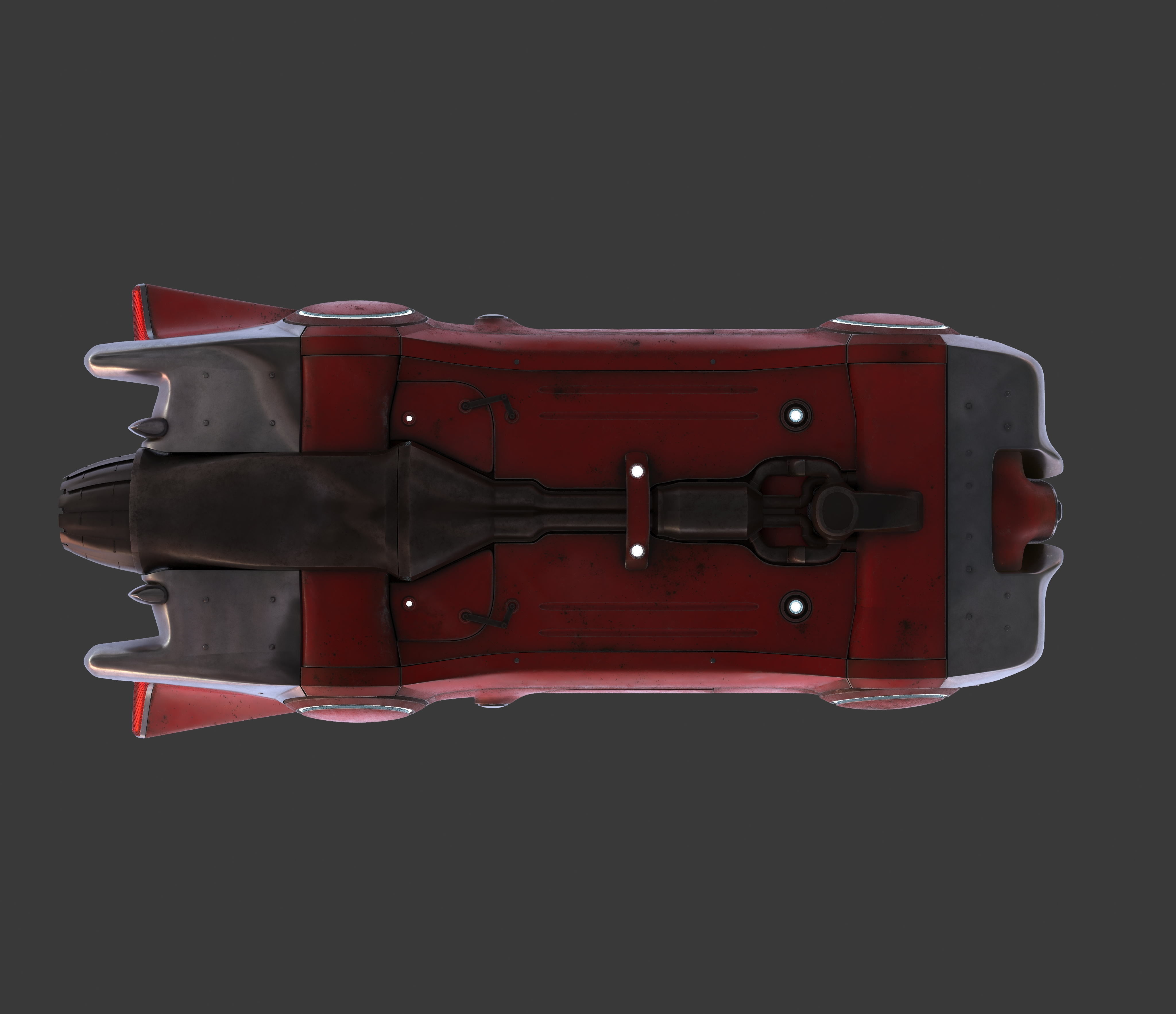 Futuristic flying car 2 3D model_30