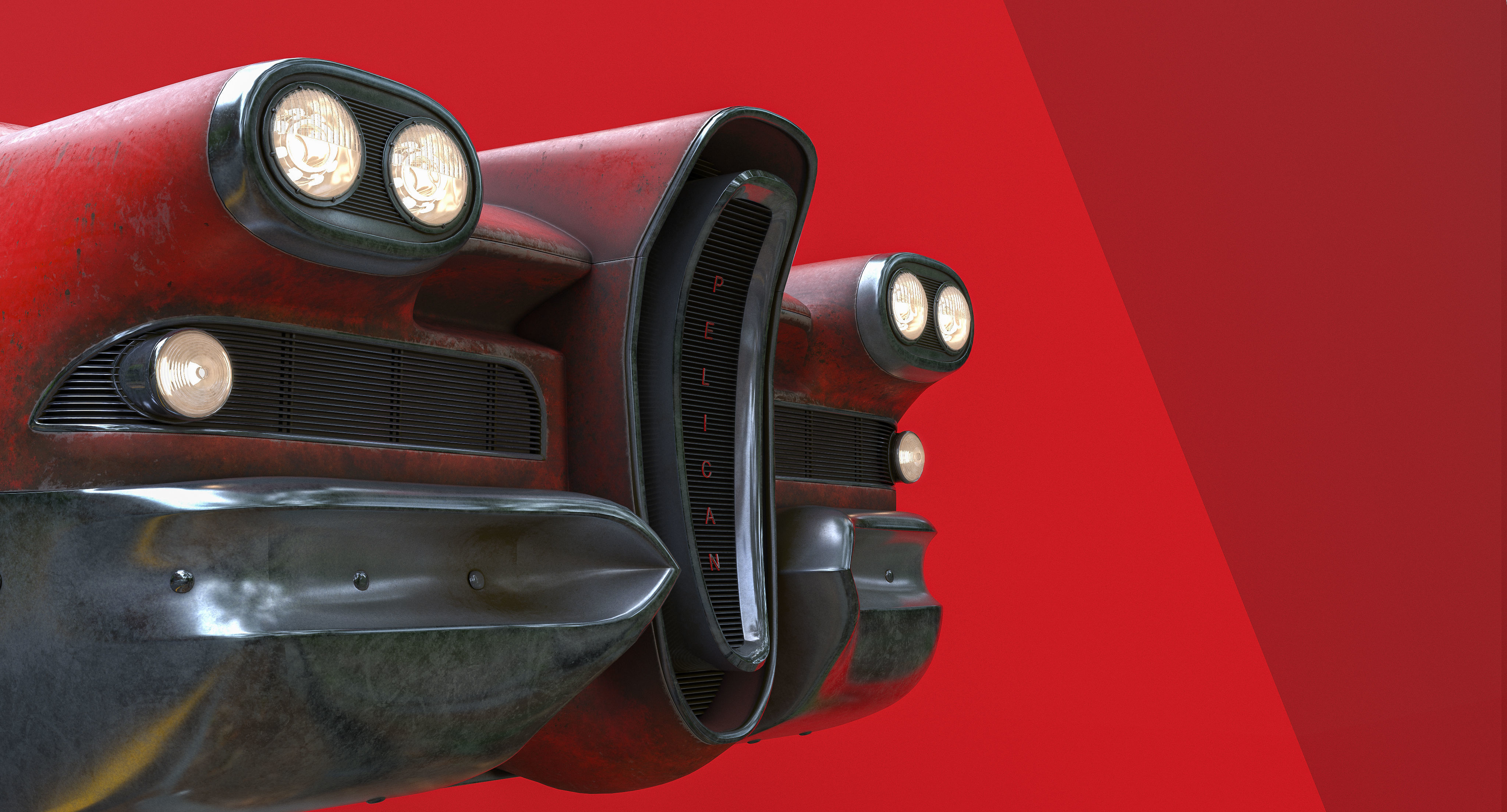 Futuristic flying car 2 3D model_14