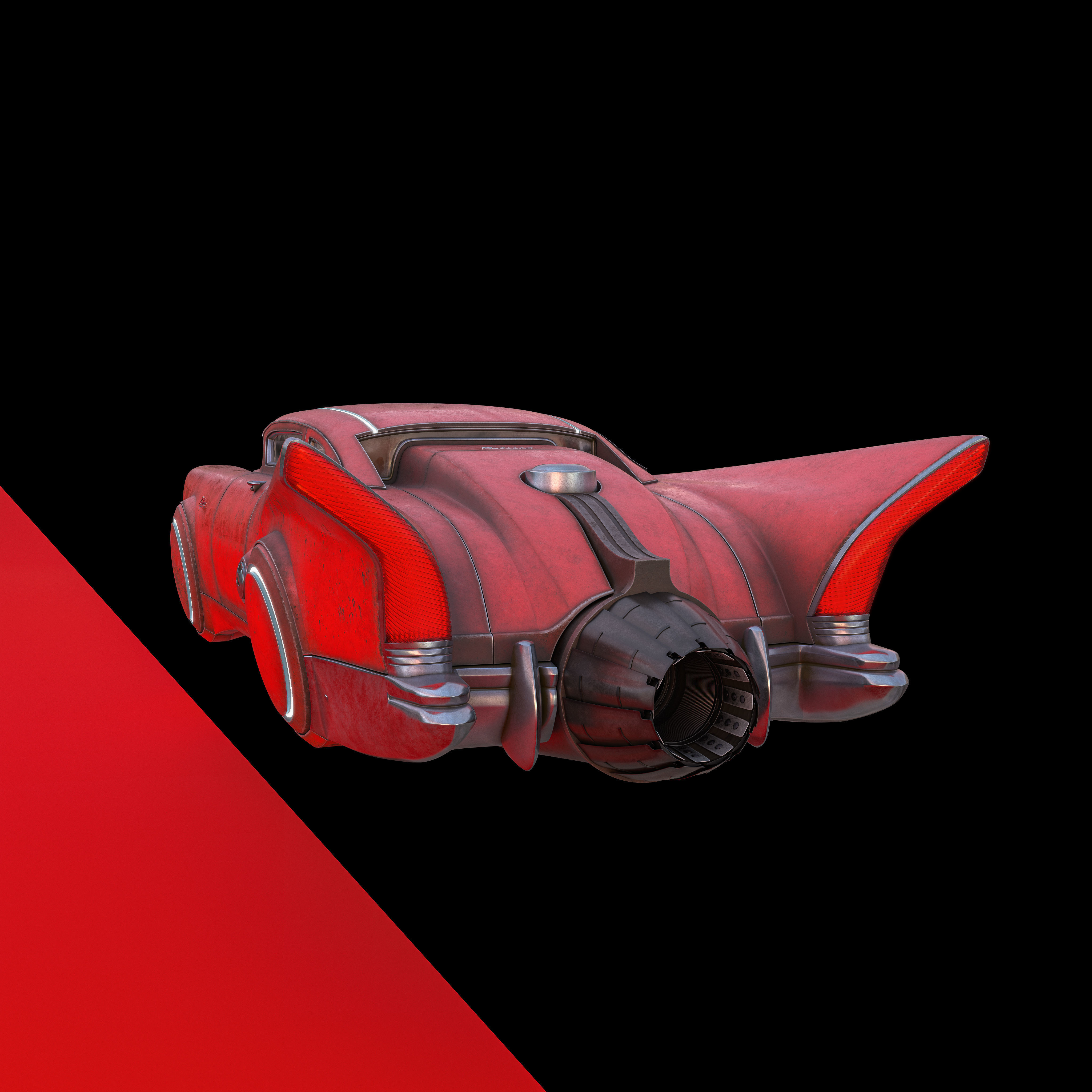 Futuristic flying car 2 3D model_19