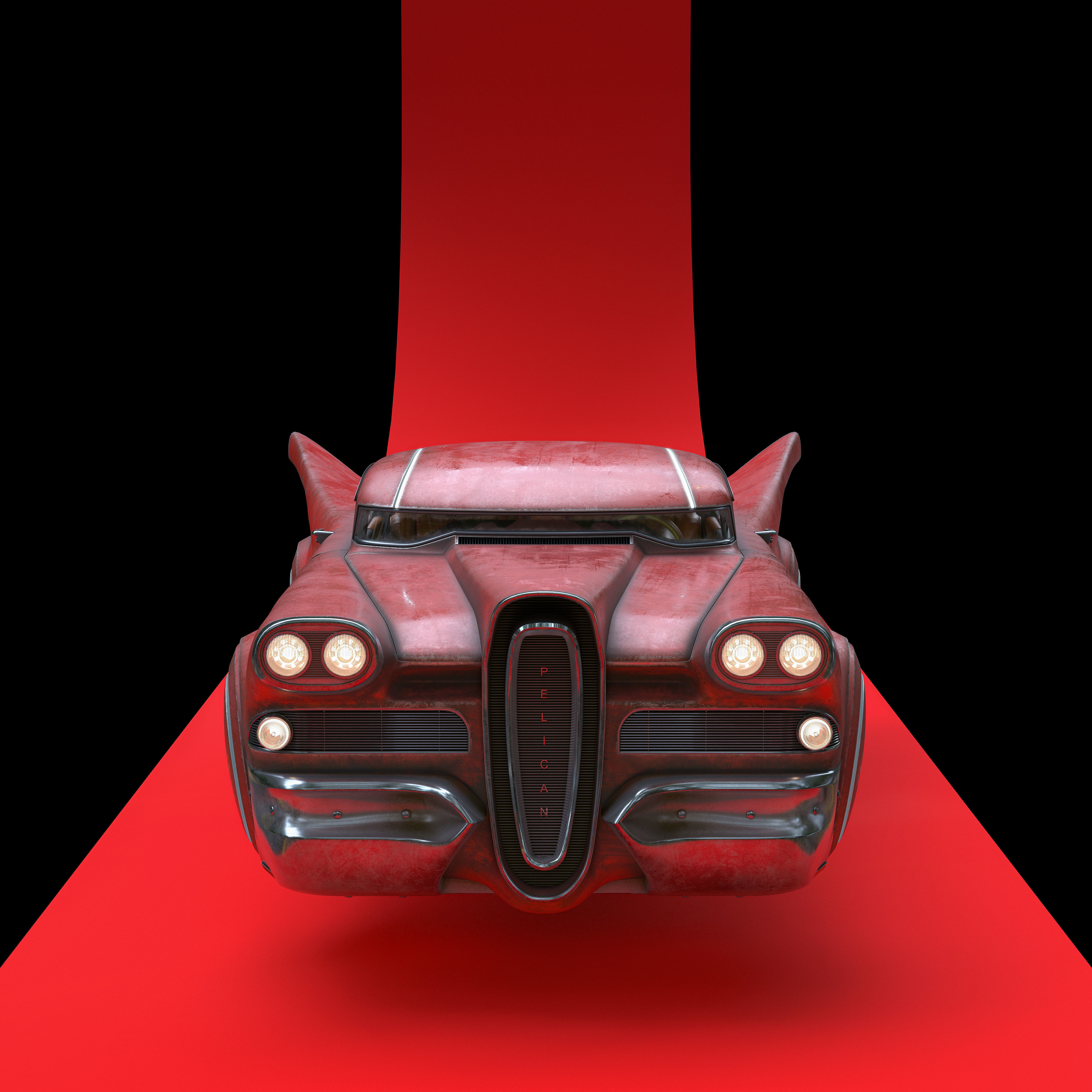 Futuristic flying car 2 3D model_15
