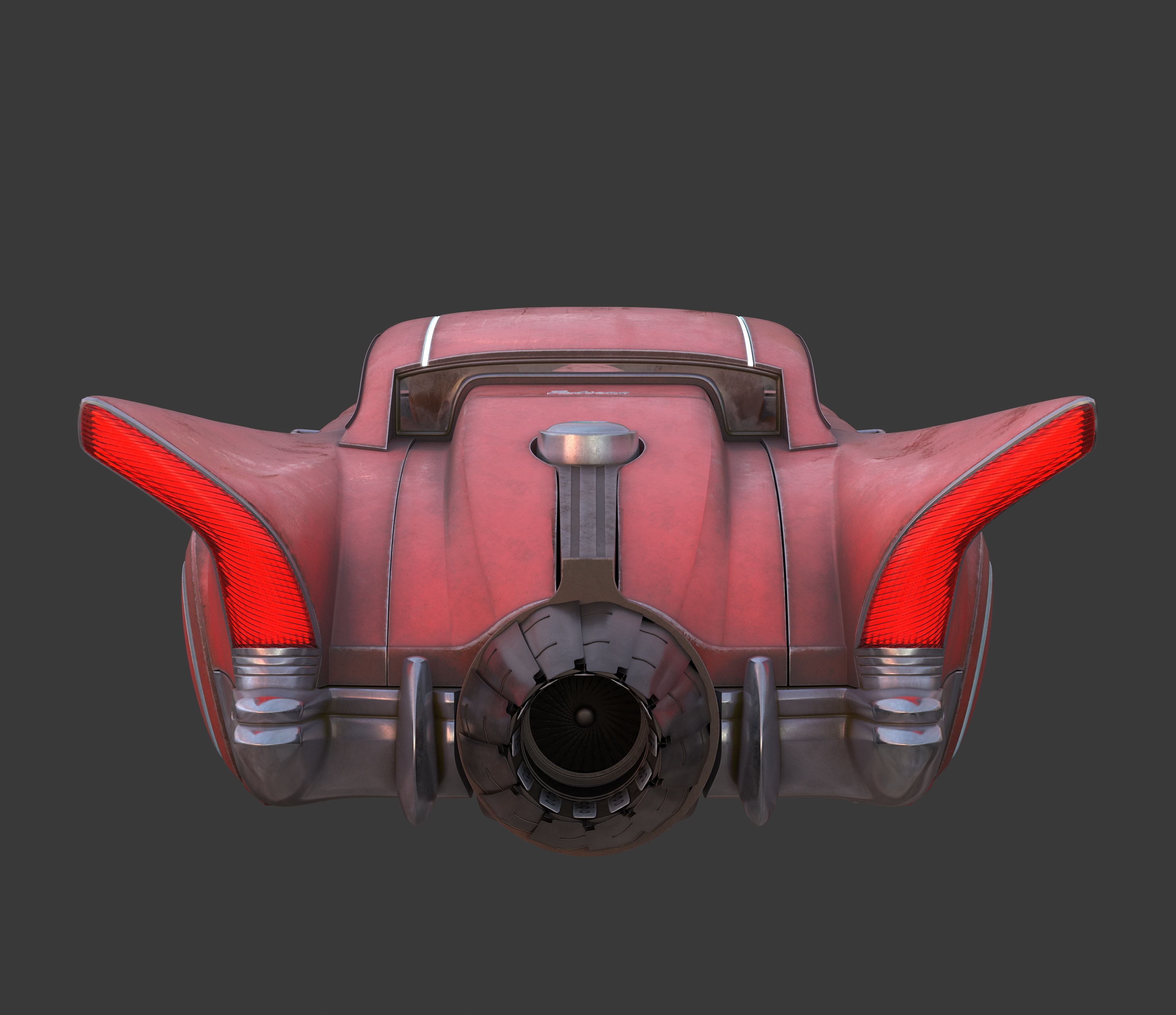 Futuristic flying car 2 3D model_26