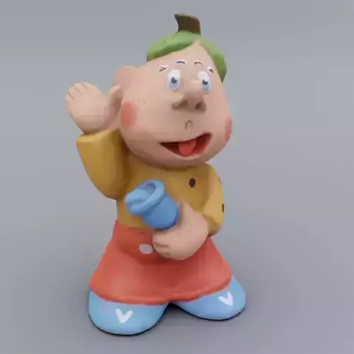 Old rubber toy Chipolino from USSR