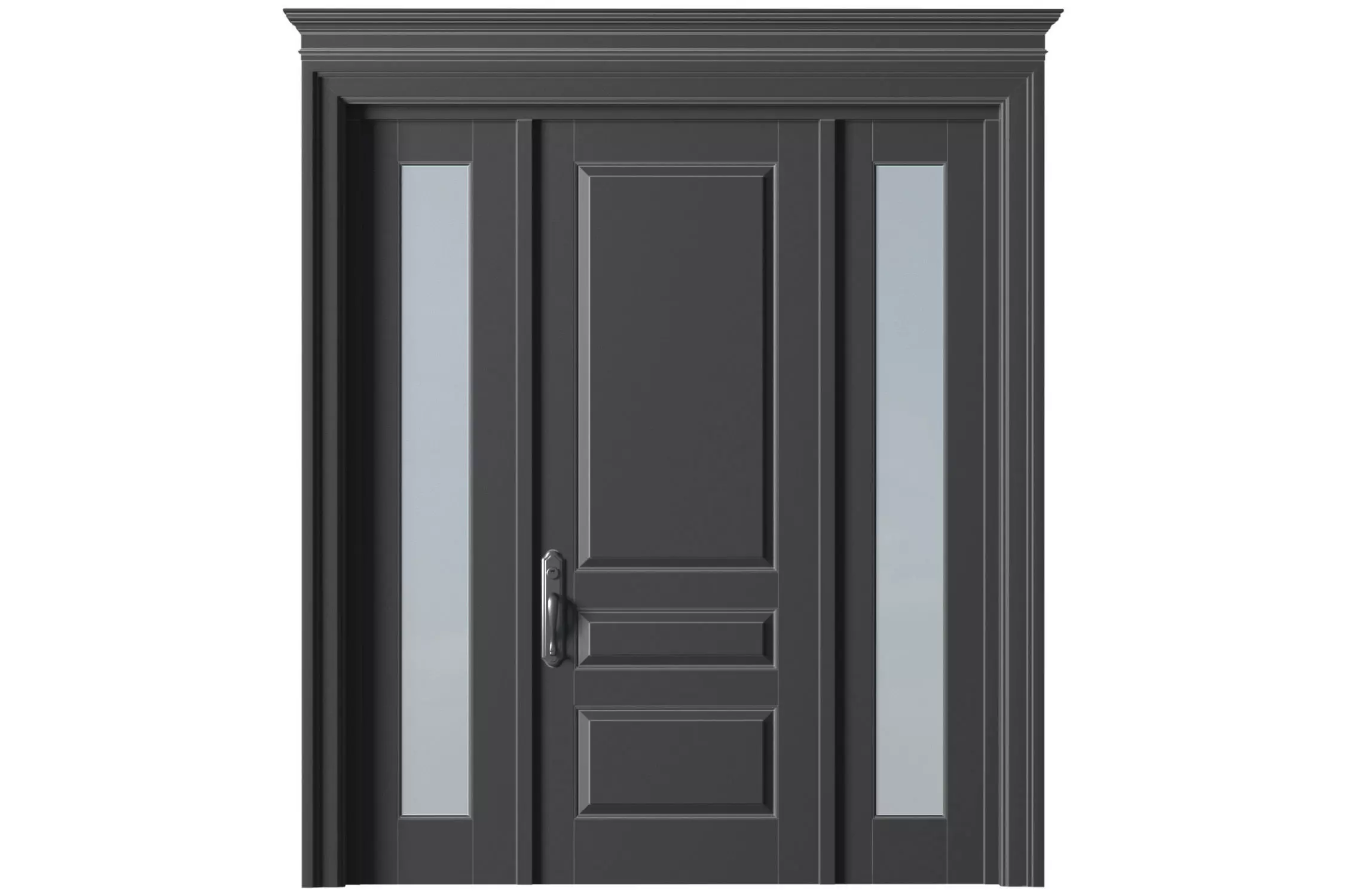 Entrance classic street Doors 3D model_0