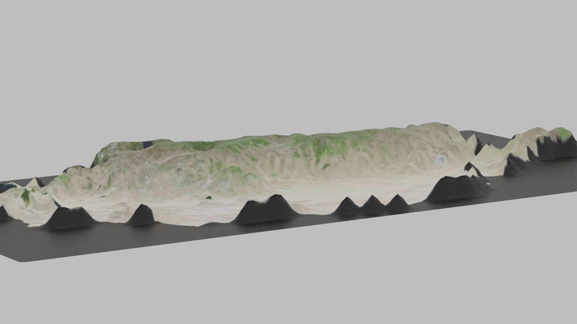 Mongolia Map Country Low-poly 3D model_6