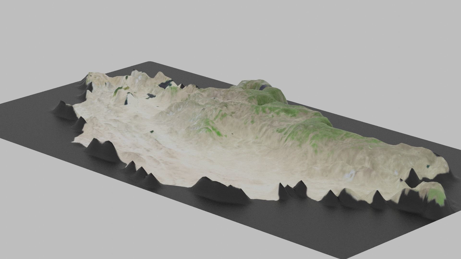 Mongolia Map Country Low-poly 3D model_7
