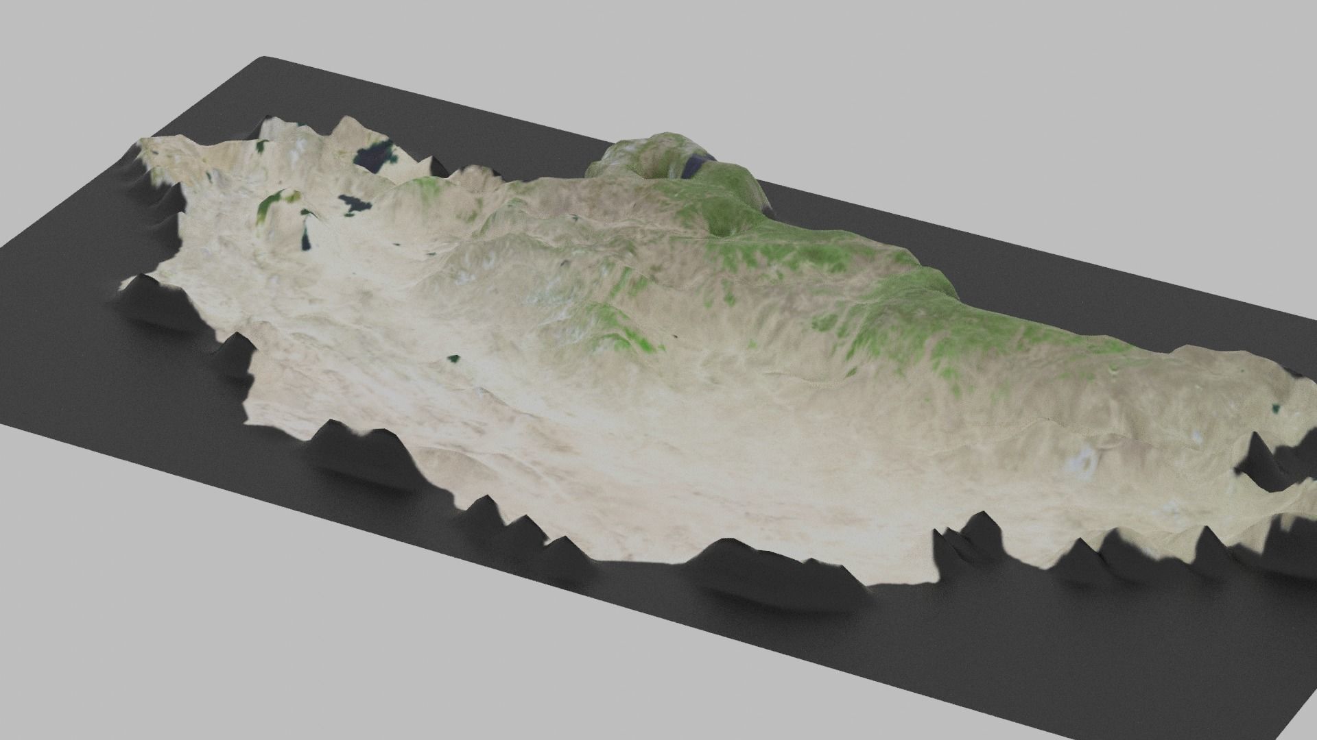 Mongolia Map Country Low-poly 3D model_5