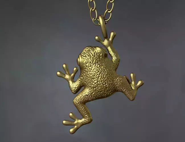 Frog pendant necklace jewelry 