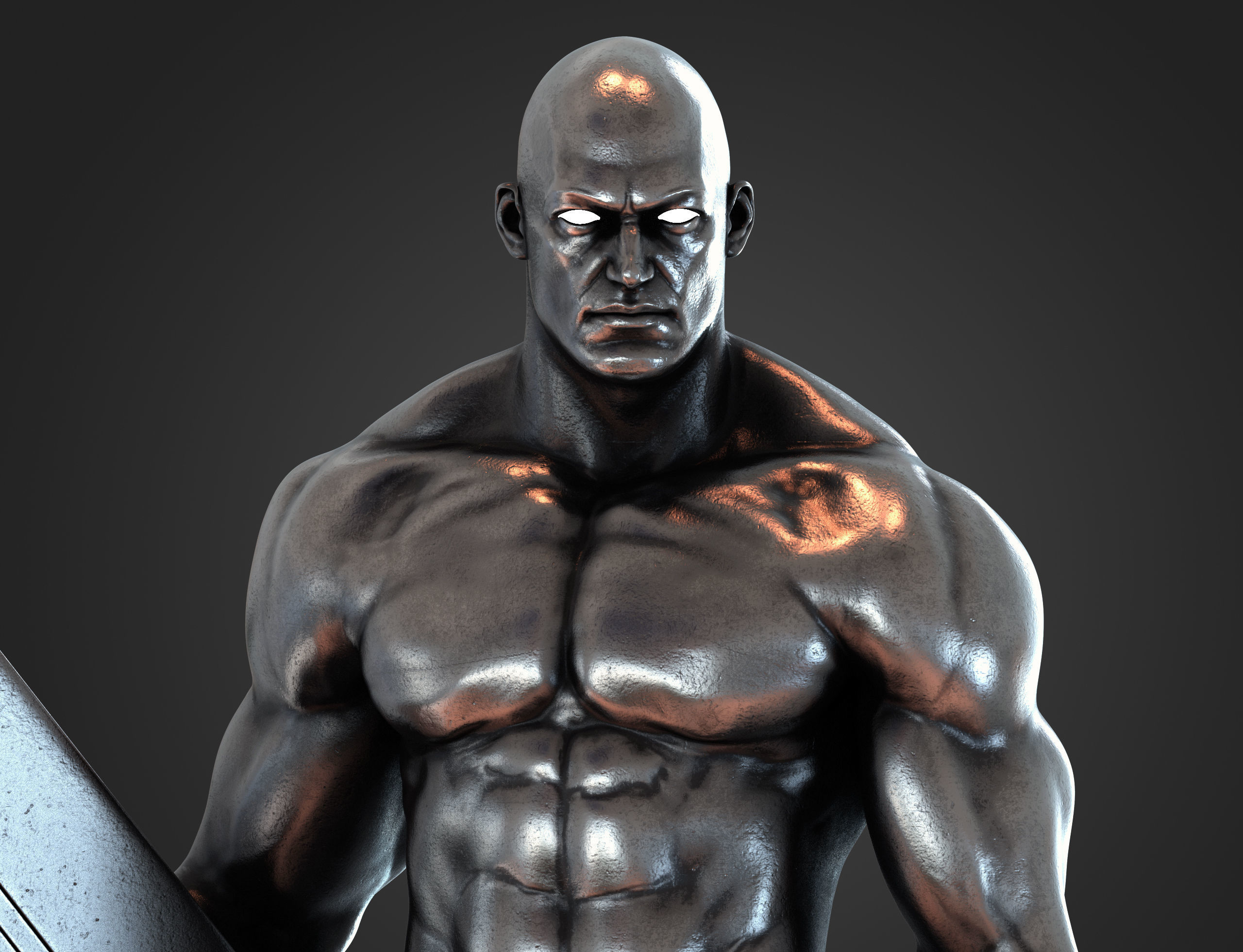 Silver surfer 3d print model 3D model_15