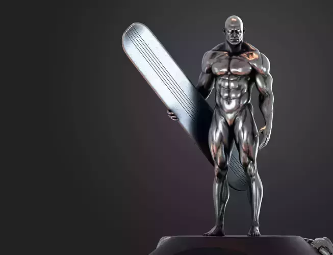 Silver surfer 3d print model 3D model