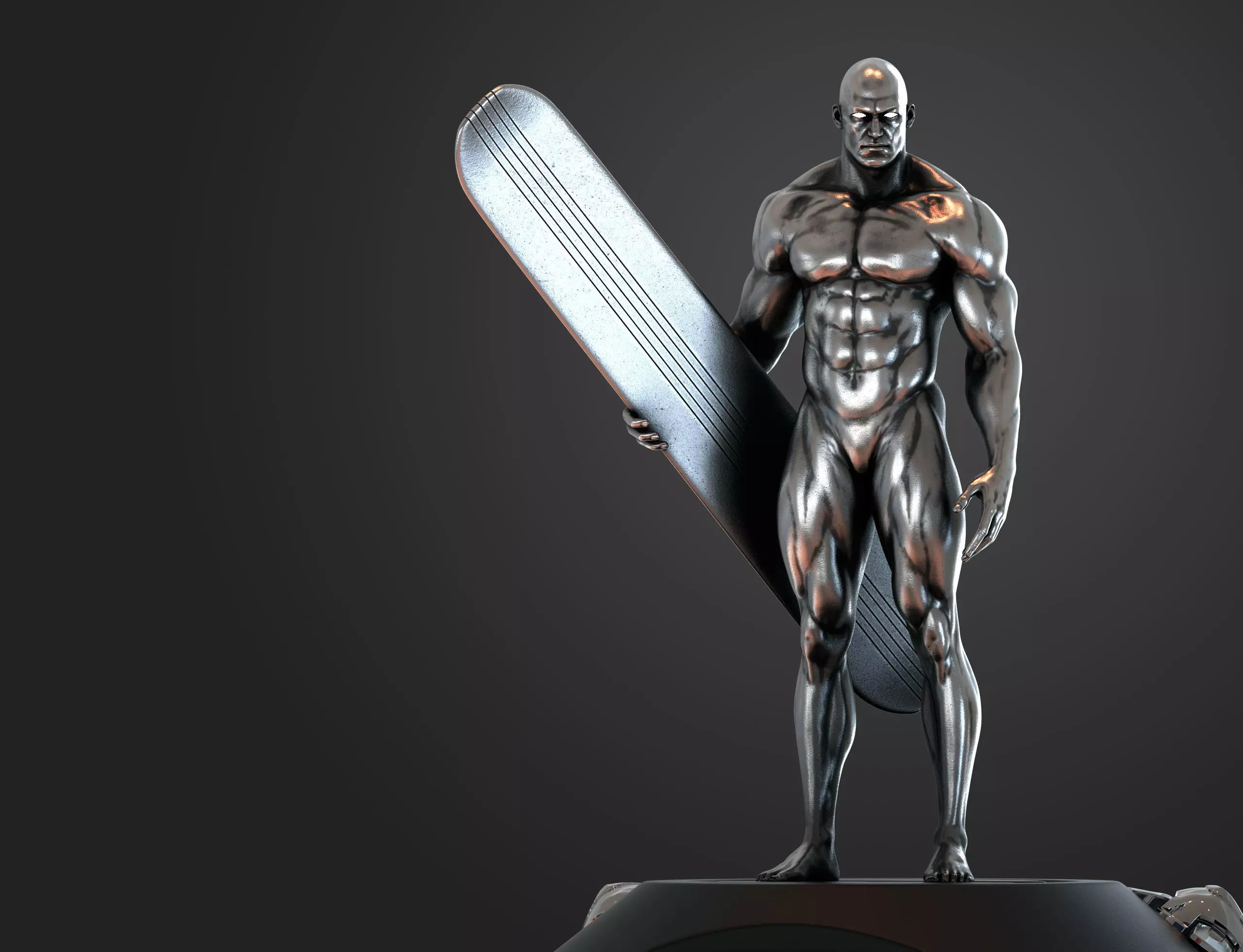 Silver surfer 3d print model 3D model_0
