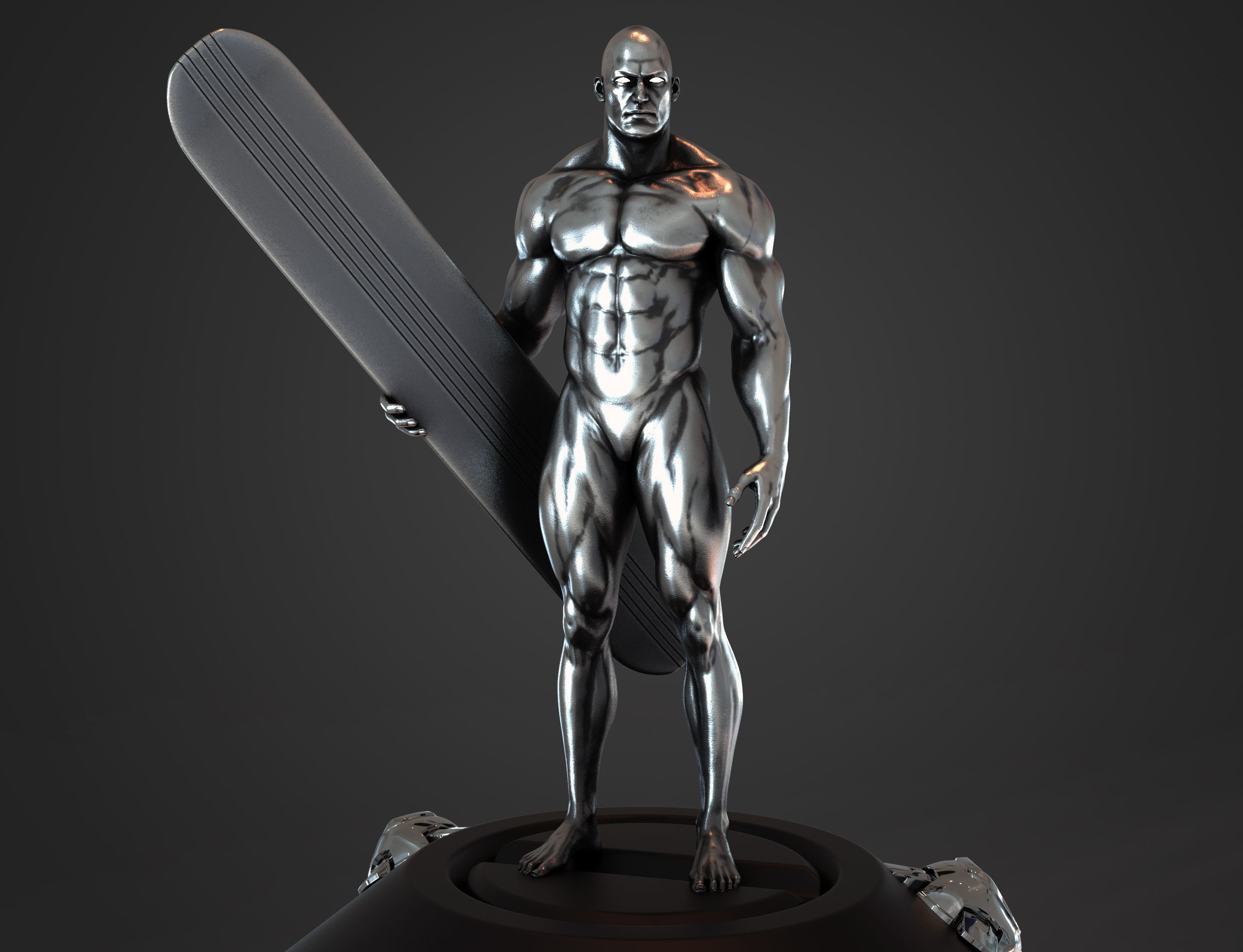 Silver surfer 3d print model 3D model_11