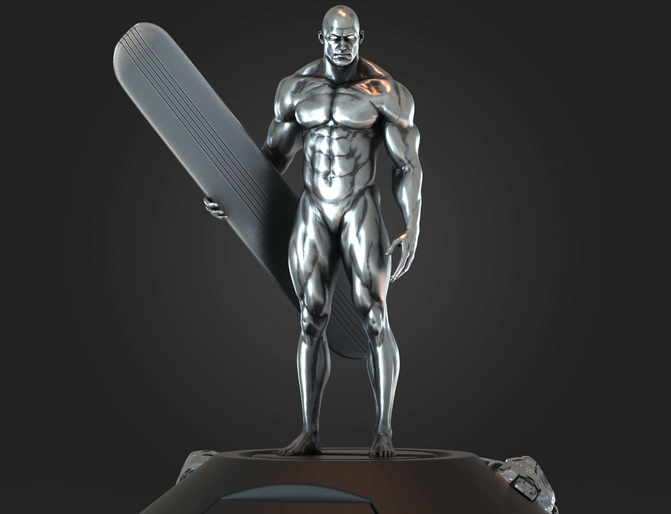 Silver surfer 3d print model 3D model_16