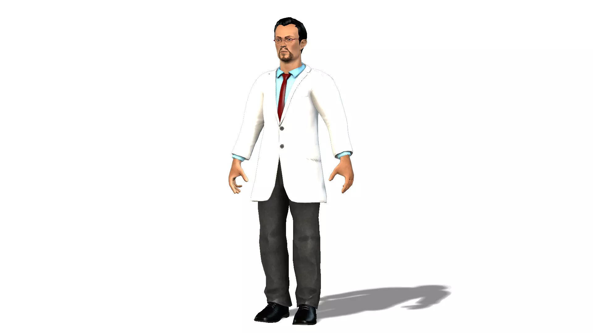 Doctor Patient Nurse Low-poly 3D model