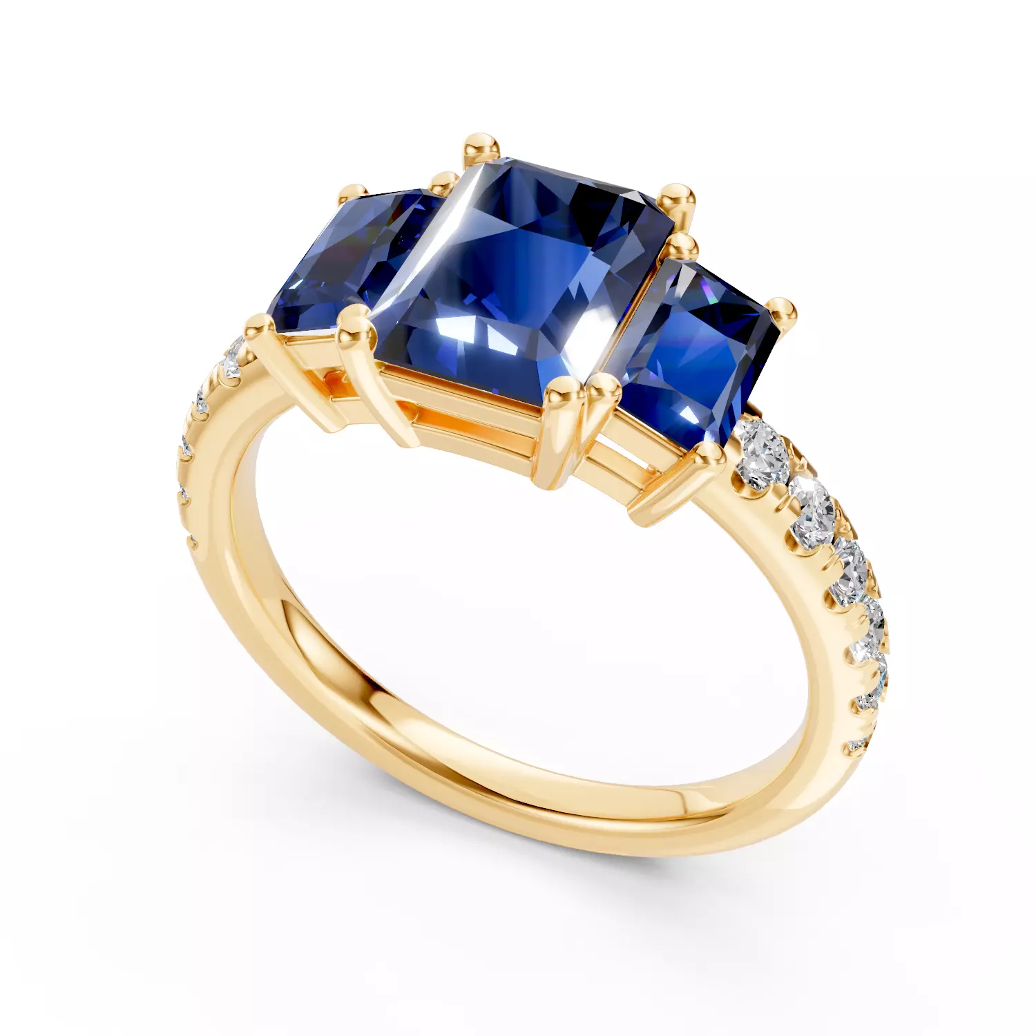 Pandora Sapphire Ring Free 3D print model