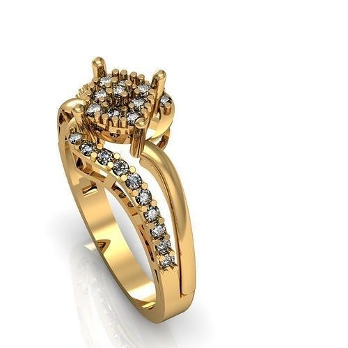 daimond ring 3D print model