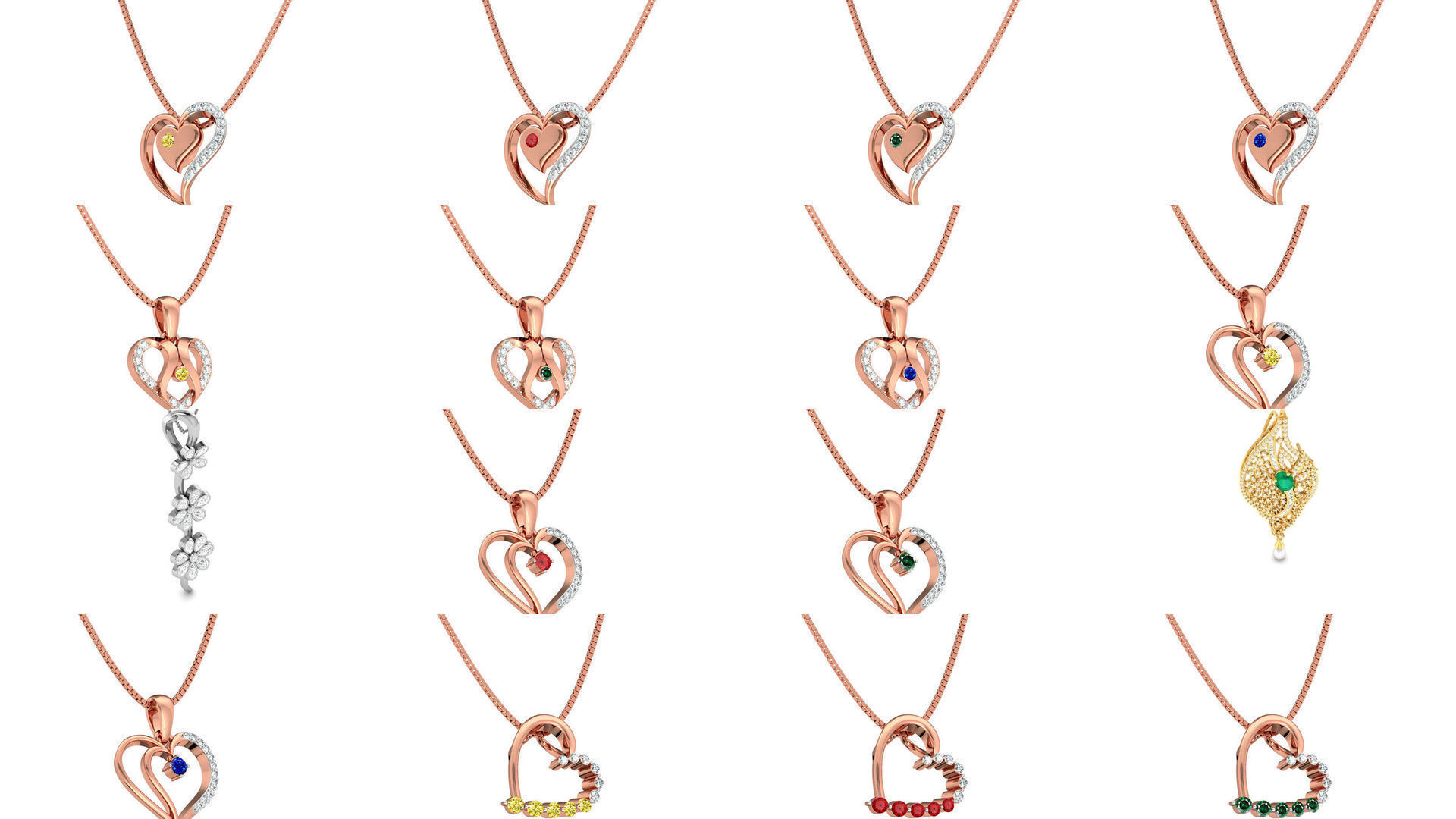 JEWELCAD 41 PENDANT FILES 3D Model Collection_1