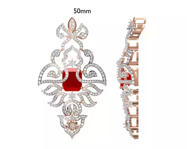 Women Pendant STL JCD Details