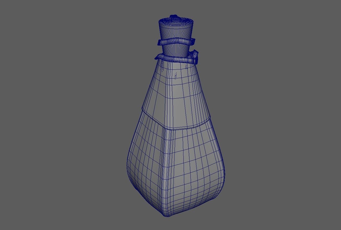 Mesh Stylized for water Low-poly 3D model_4