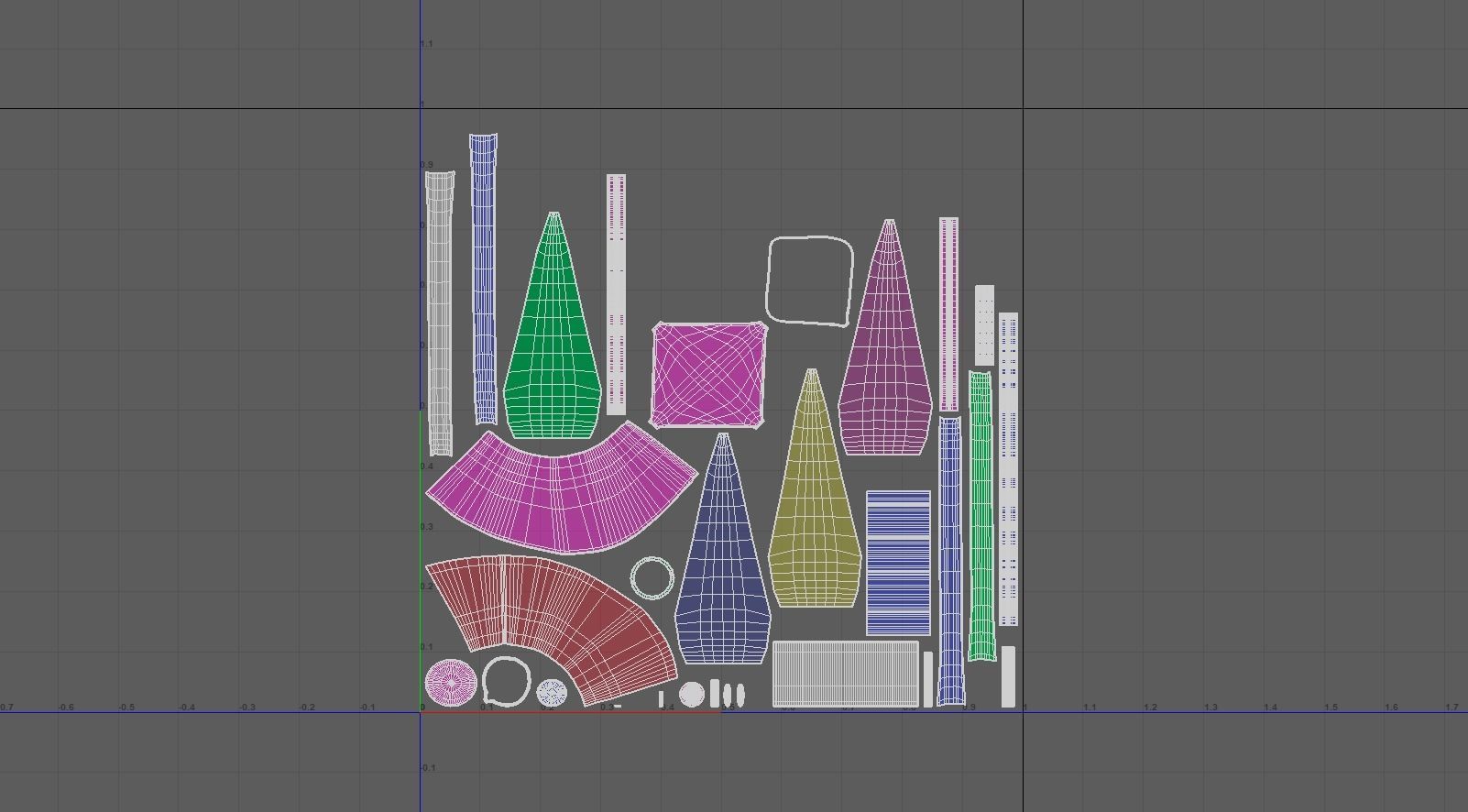 Mesh Stylized for water Low-poly 3D model_5