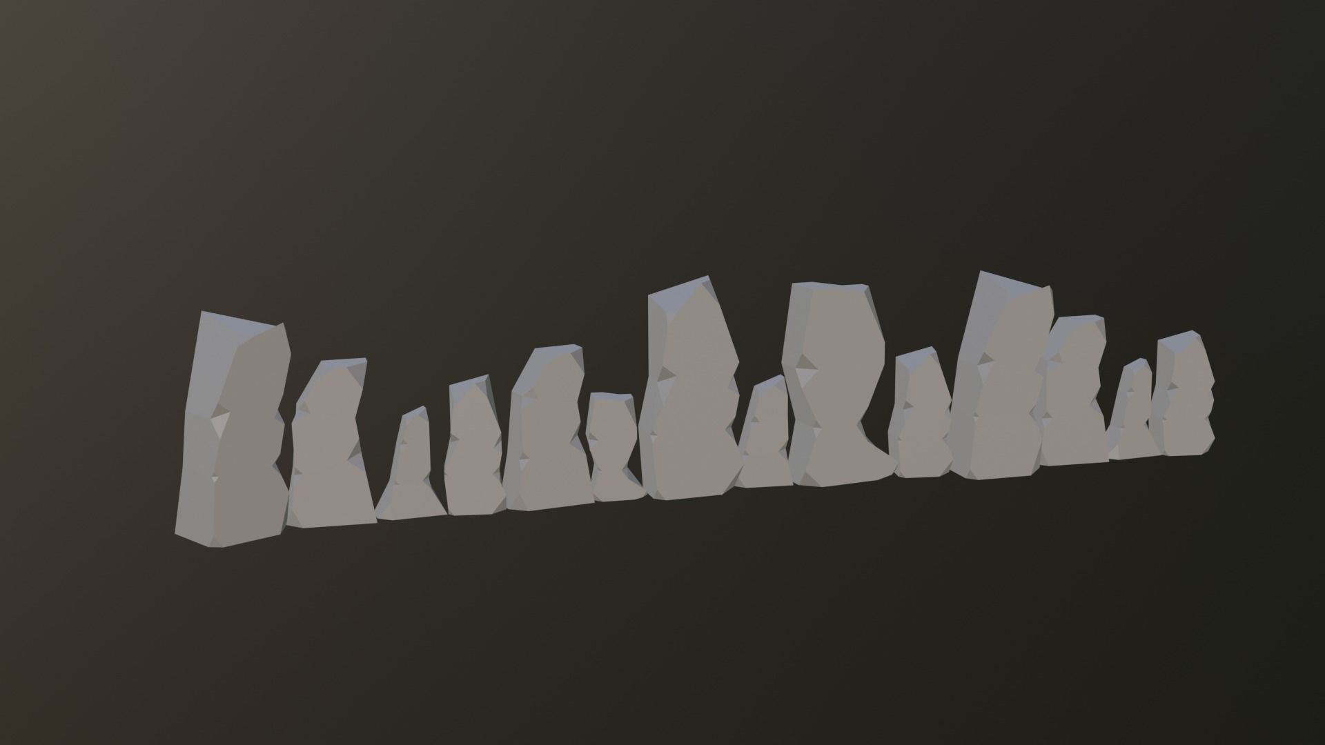 low poly map for game Low-poly 3D model_7