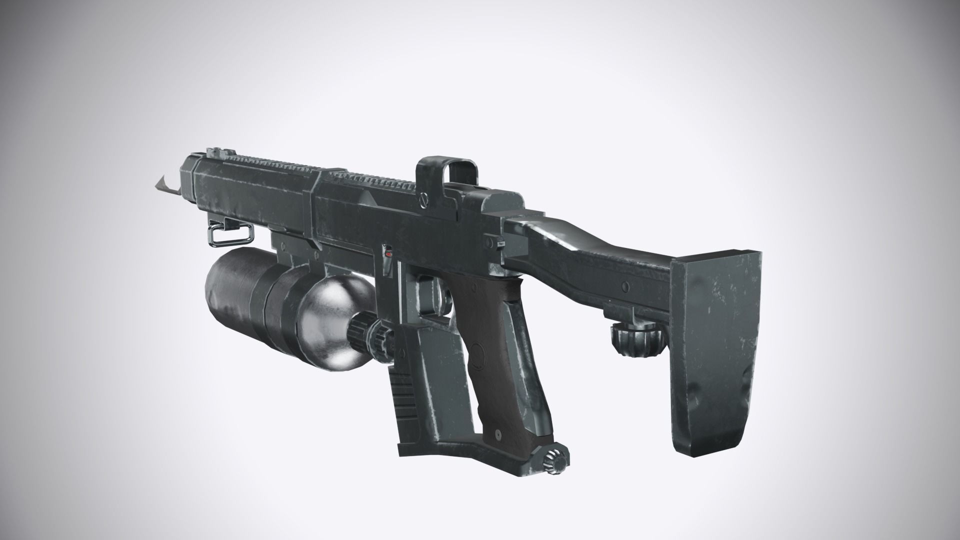 Nigrum Stella Speargun Low-poly 3D model_5