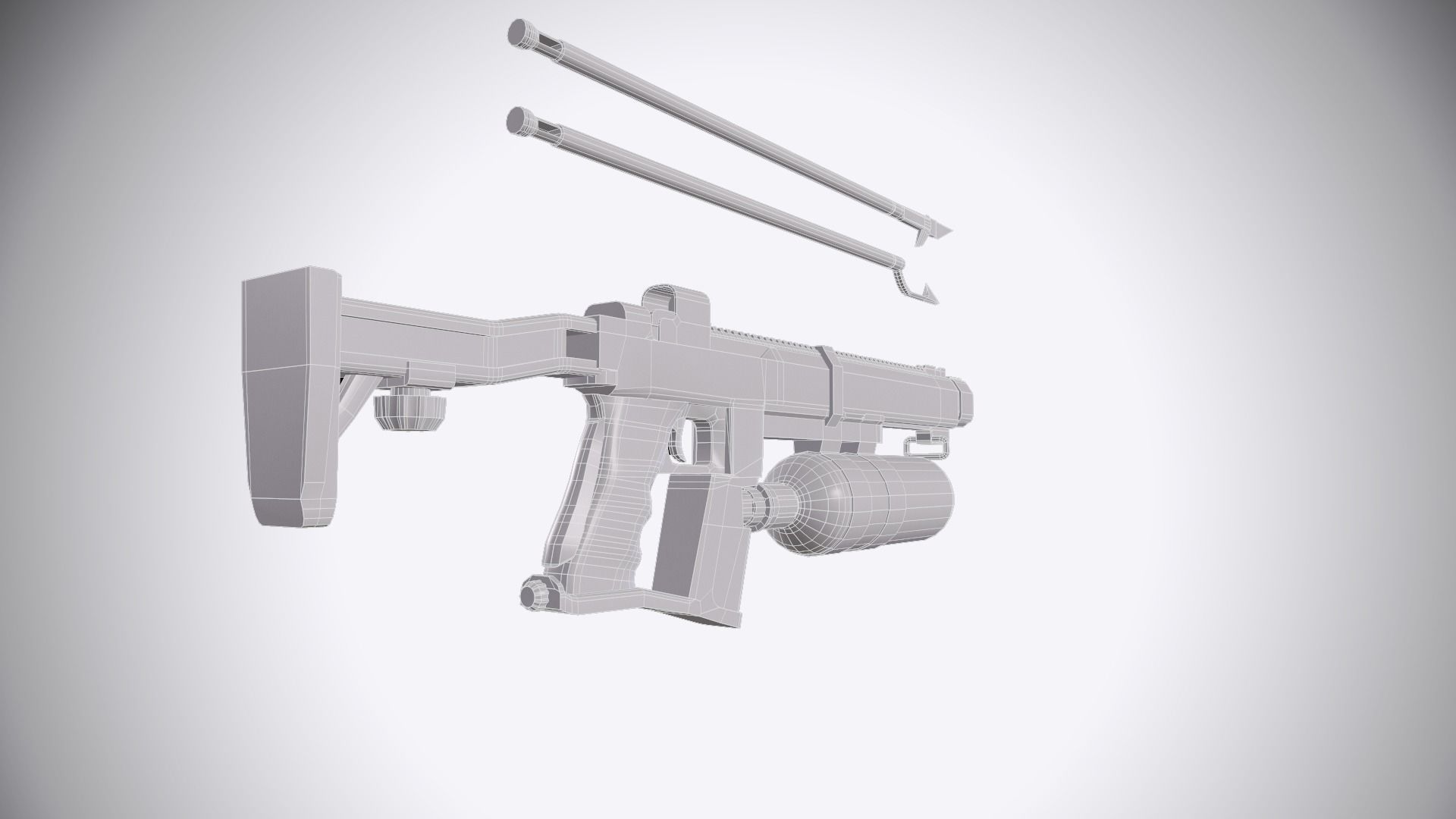 Nigrum Stella Speargun Low-poly 3D model_12