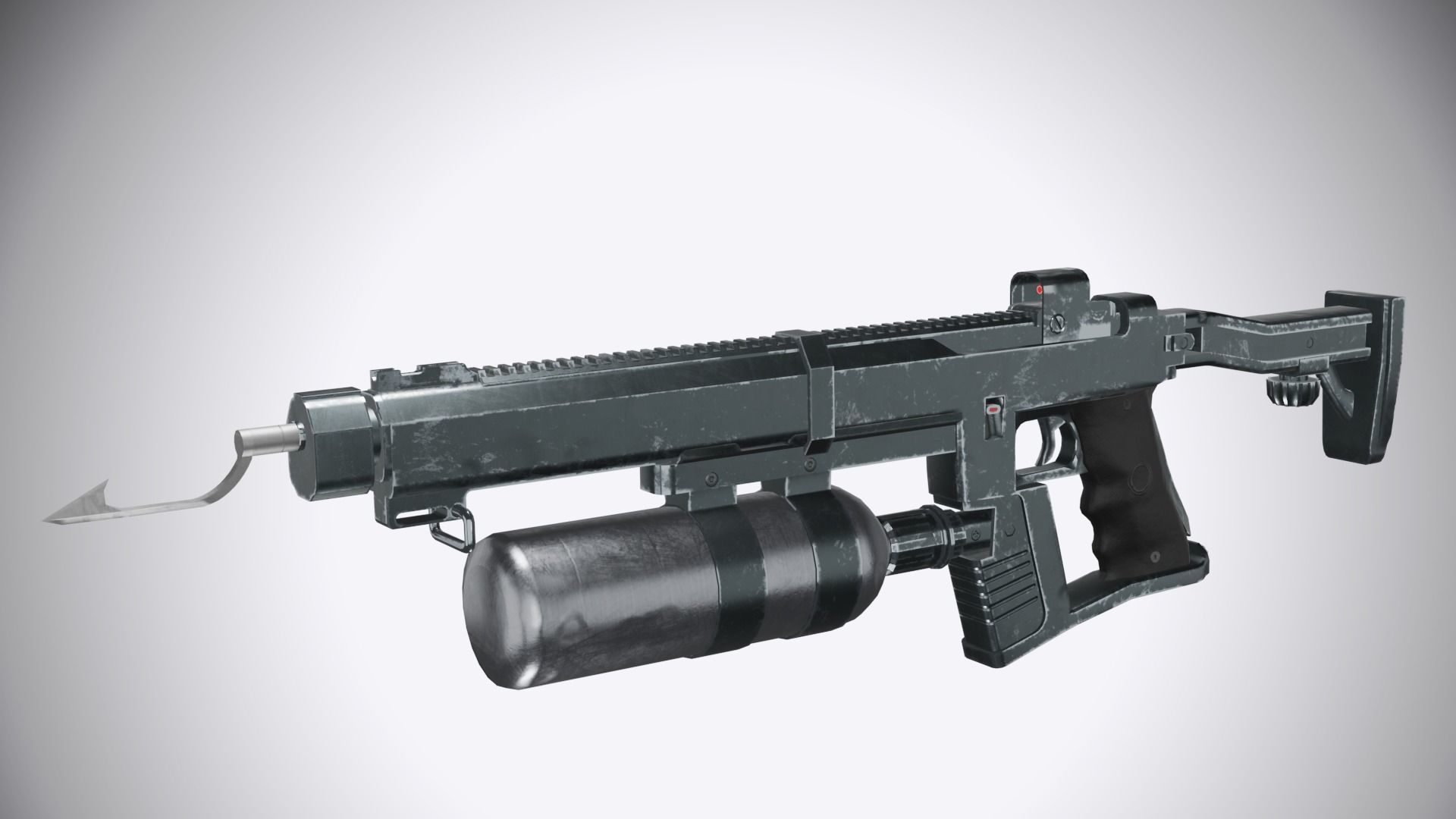 Nigrum Stella Speargun Low-poly 3D model_1