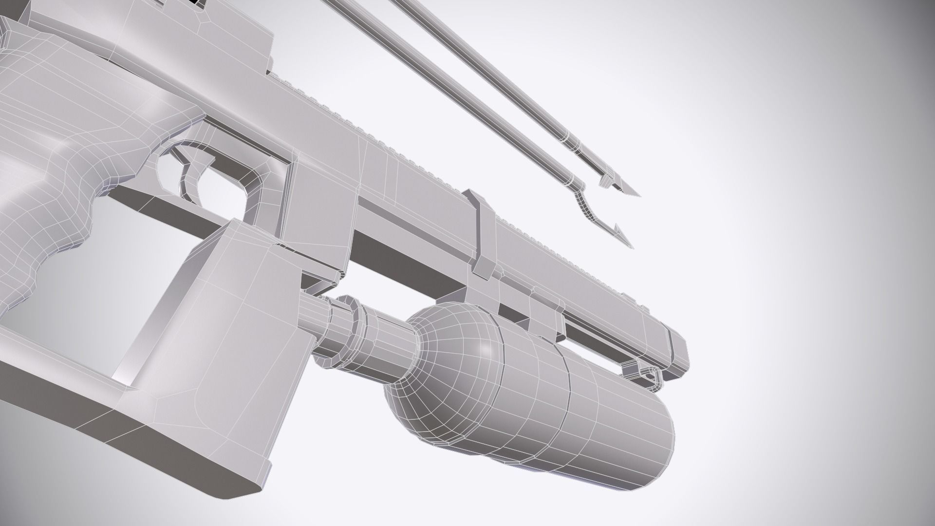 Nigrum Stella Speargun Low-poly 3D model_11
