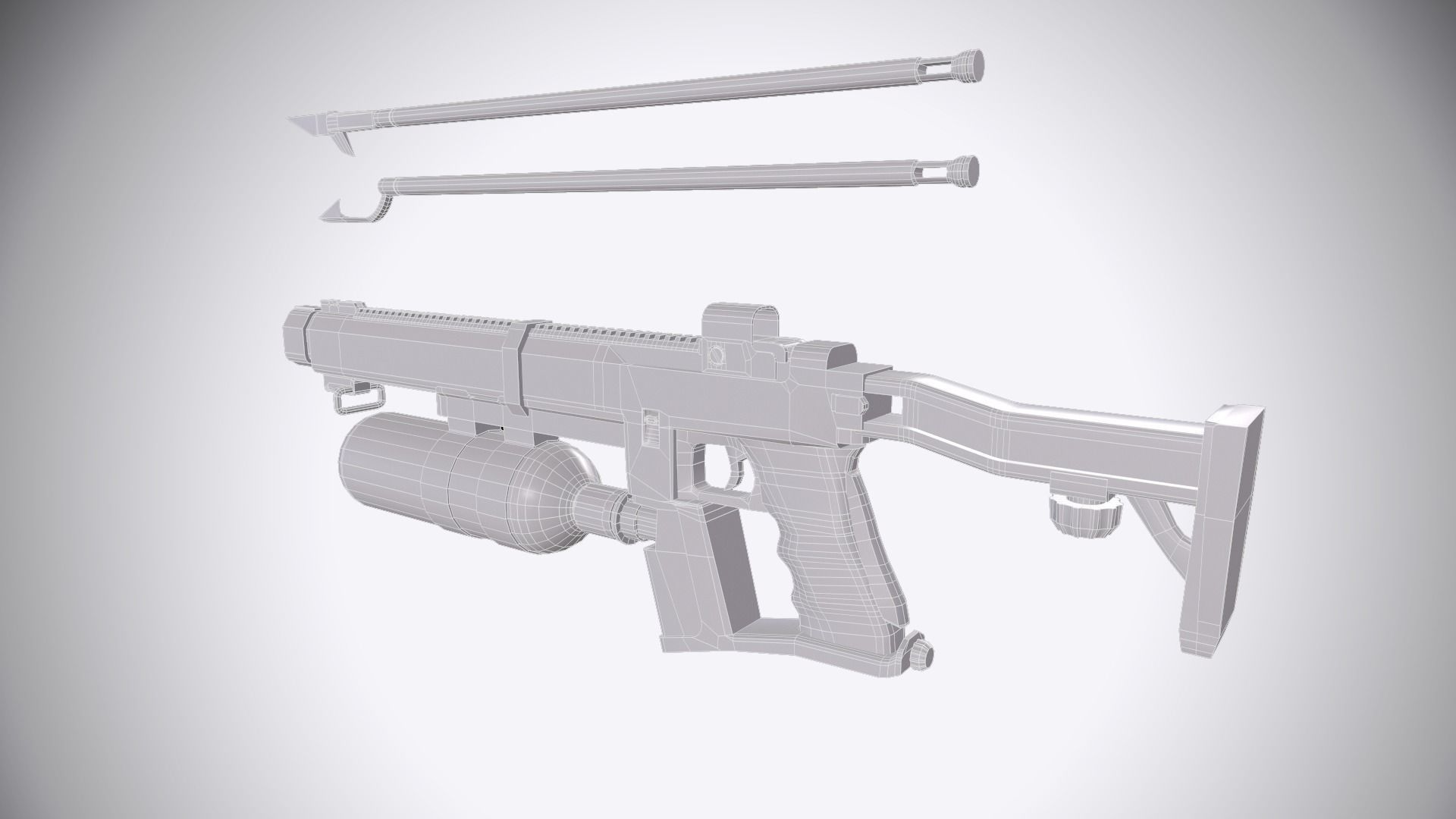 Nigrum Stella Speargun Low-poly 3D model_15